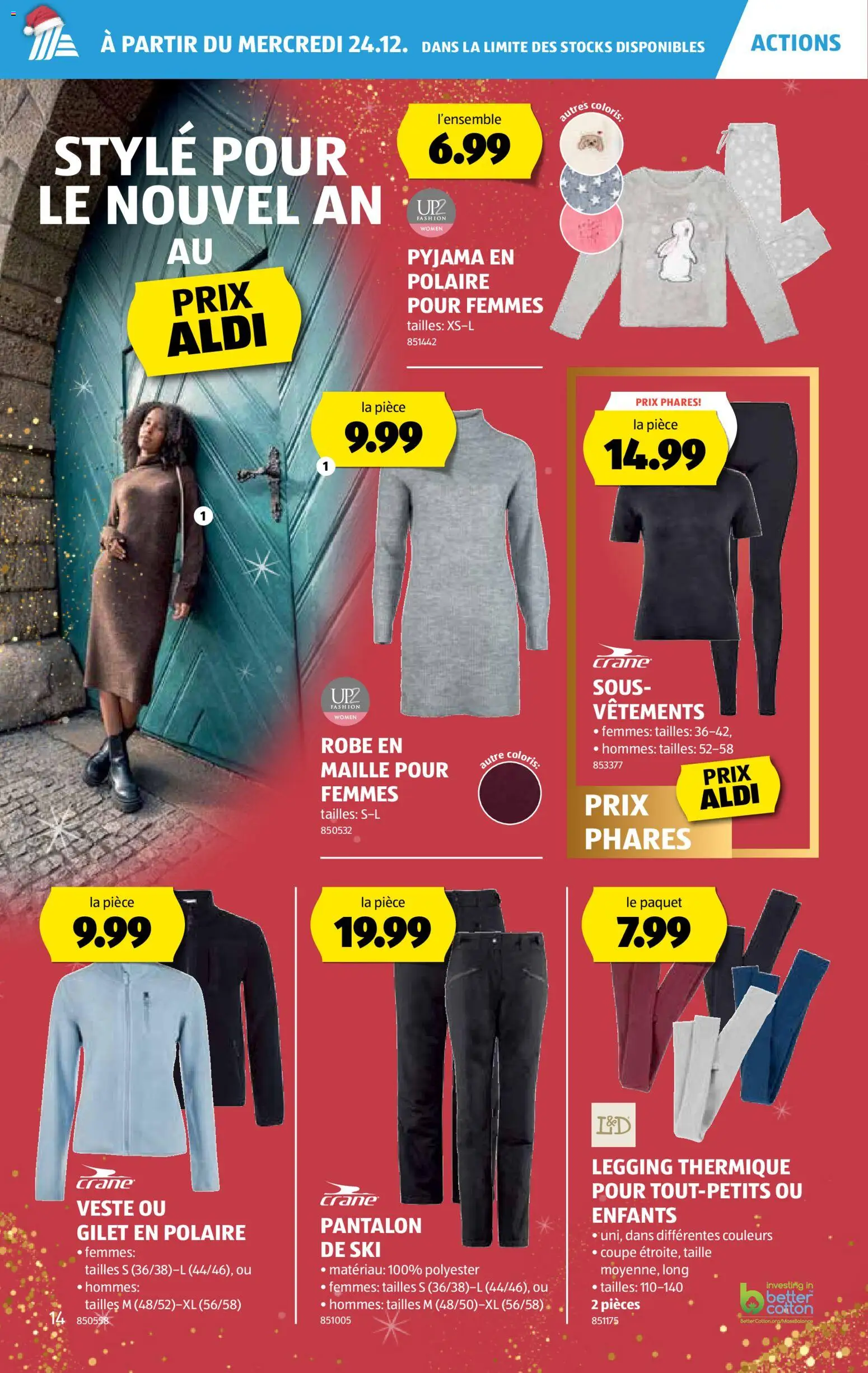 Aldi Aktionen FR – gültig ab 24.12.2025 | Seite: 15 | Produkte: Ski, Pyjama