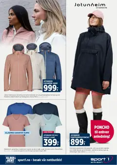 Forhåndsvisning av Sport 1 kundeavis gyldig fra 19.04.2026 | Side: 9 | Produkter: Jakke, Суміш дитяча, Poncho