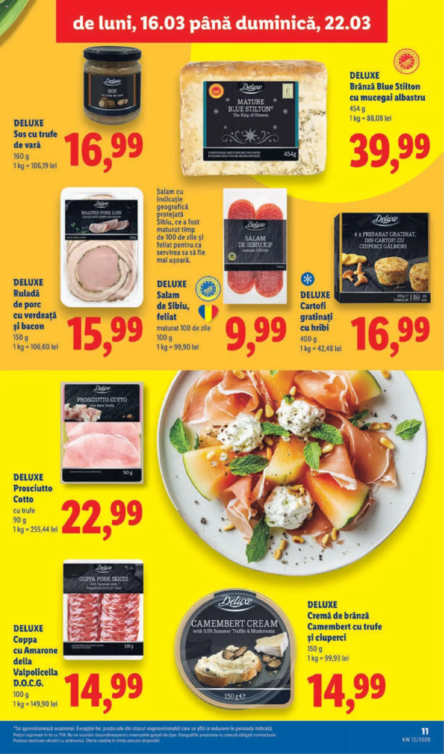 Noul catalog Lidl – valabil de la 16.03.2026 | Pagină: 11 | Produse: Cremă, Salam, Cartofi, Sos