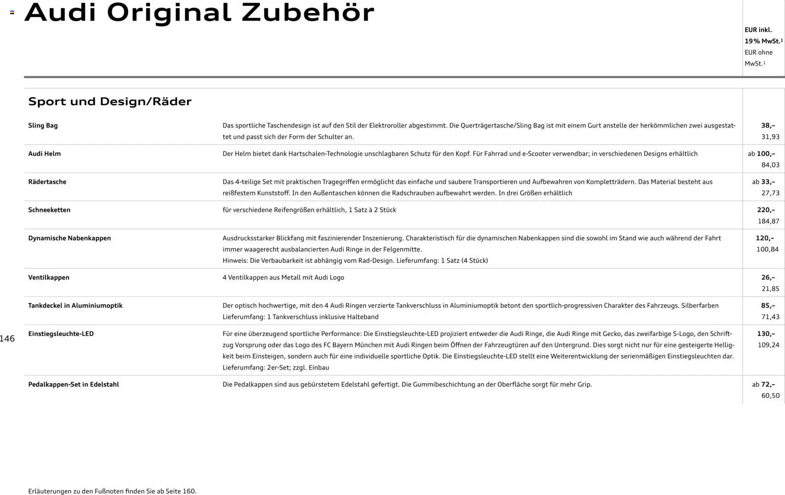 Audi A6 – gültig ab 28.10.2025 | Seite: 146