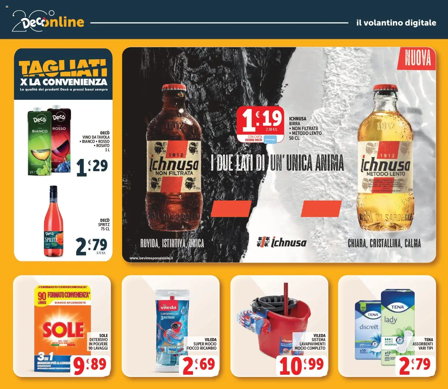 Volantino Decò del 27.03.2026 | Pagina: 39 | Prodotti: Birra, Mocio, Vino