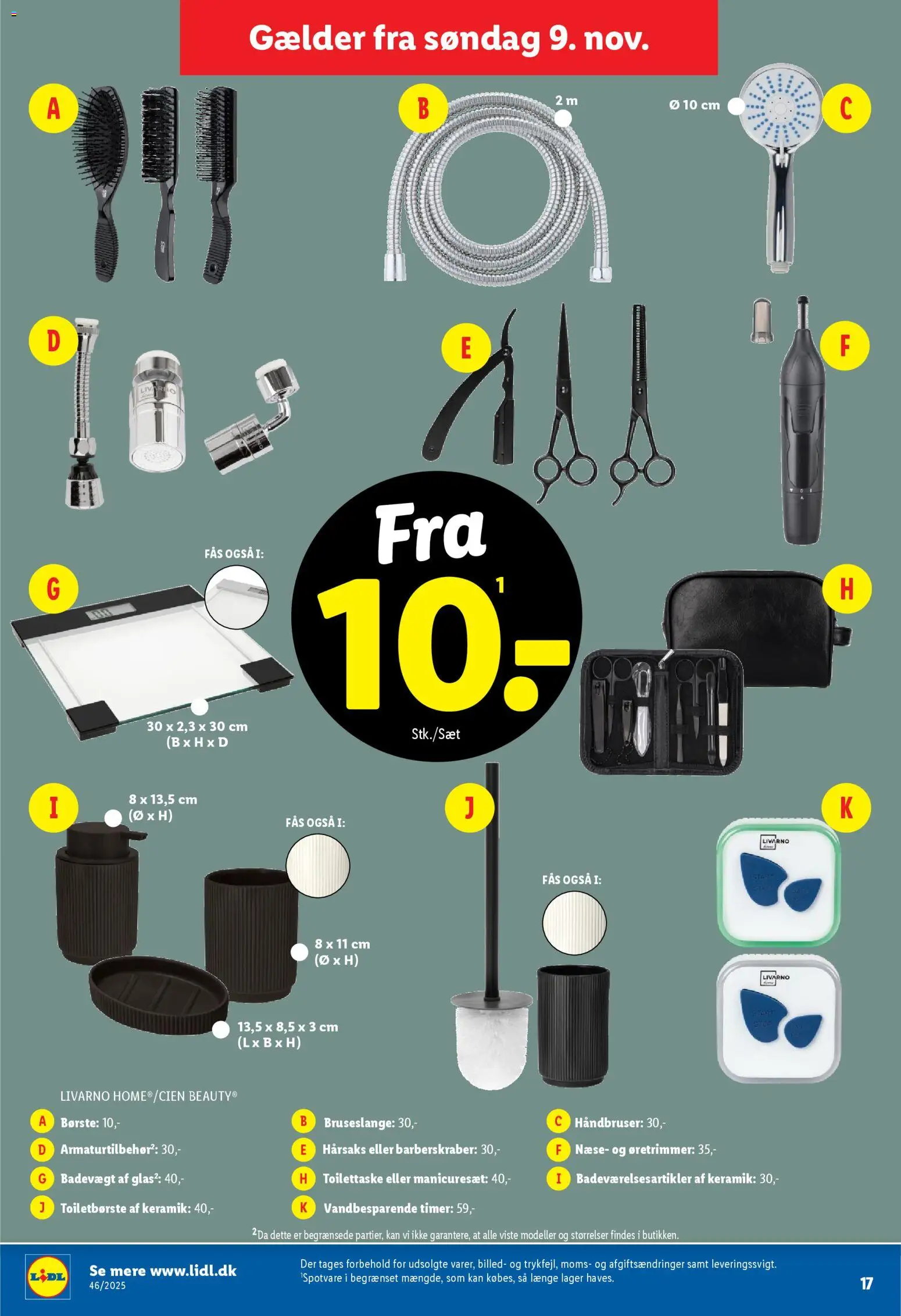 Lidl tilbudsavis – gyldig fra 09.11.2025 | Side: 3 | Produkter: Børste, Søm