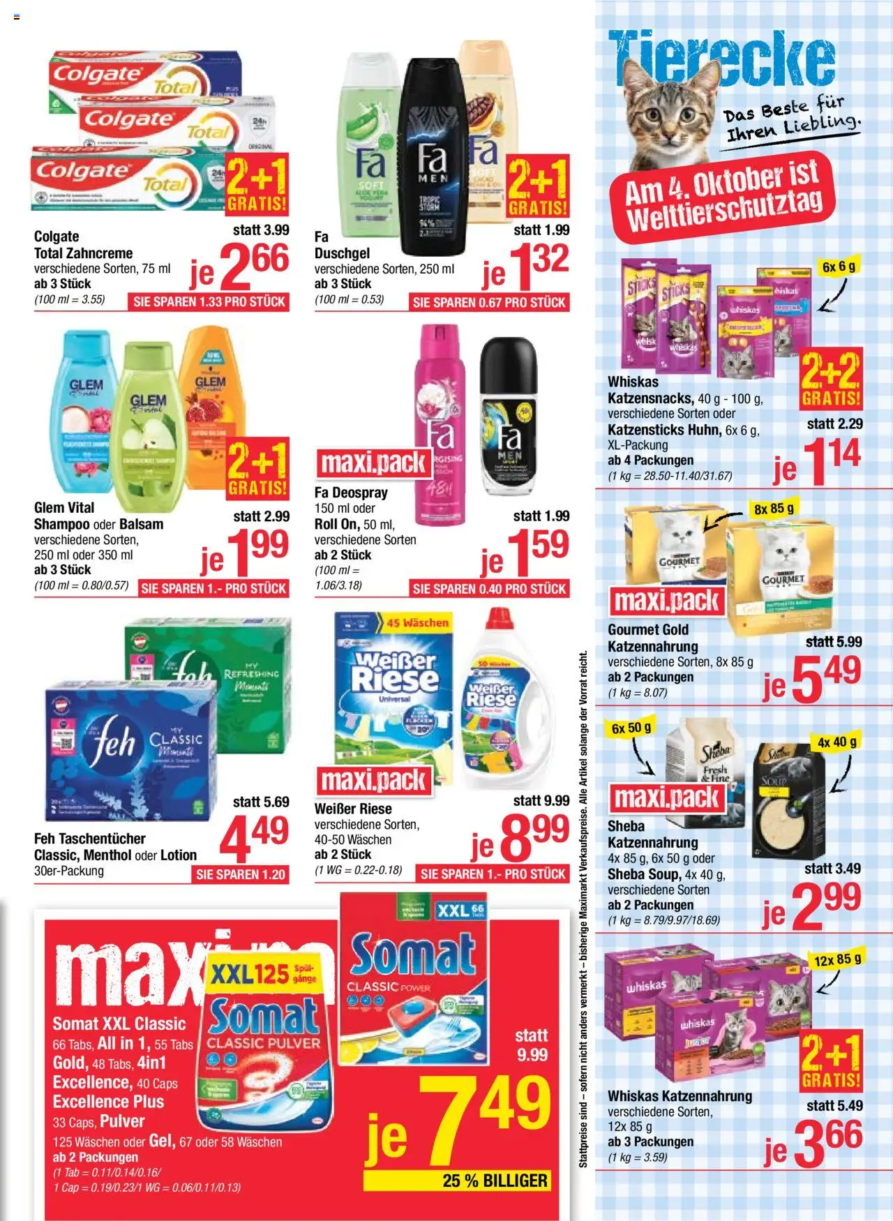 Maximarkt Flugblatt gültig ab 29.09.2025 | Seite: 13 | Produkte: Shampoo, Duschgel