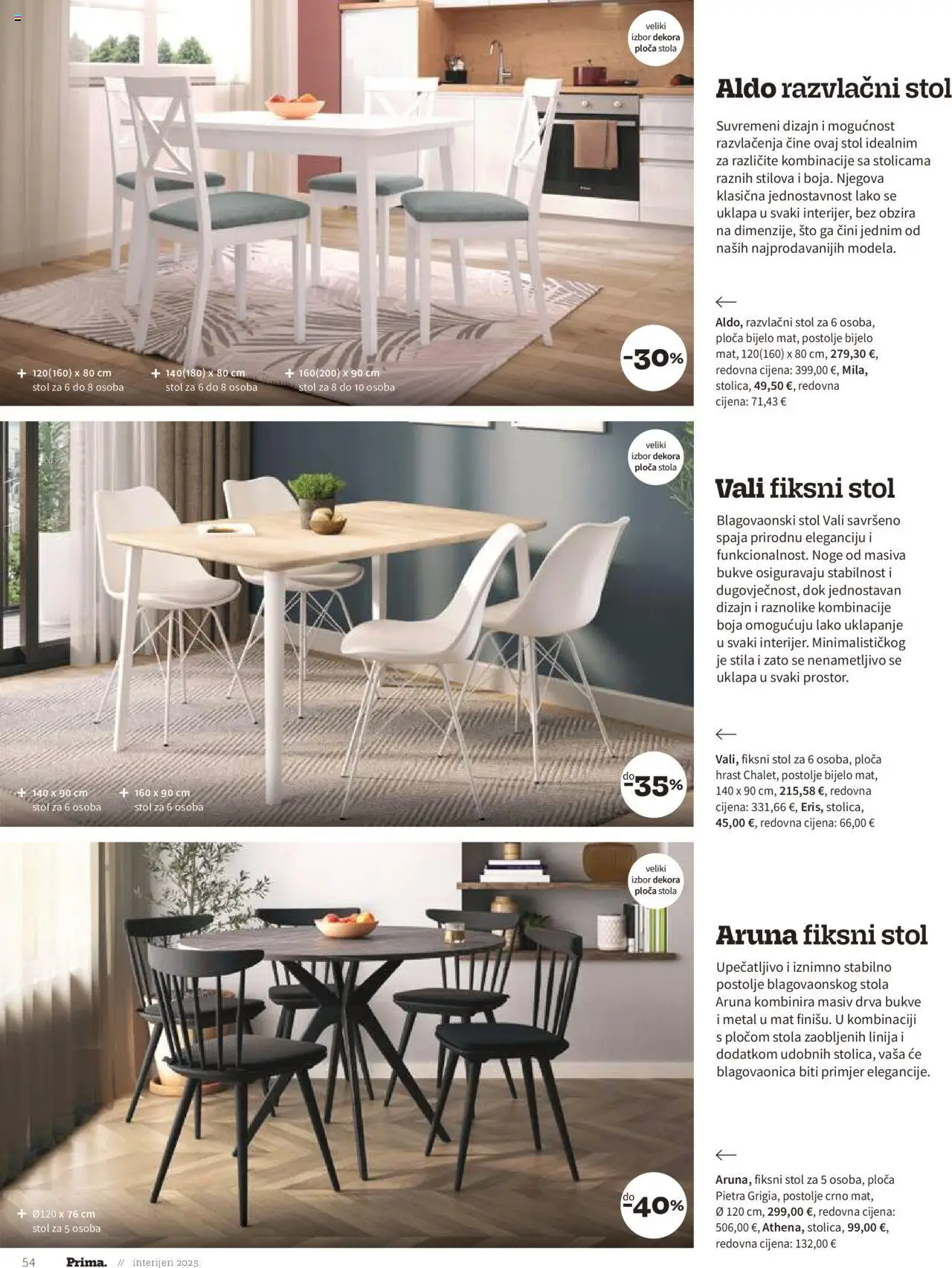 Prima katalog | vrijedi od 01.01.2025 | Stranica: 56 | Proizvodi: Stol