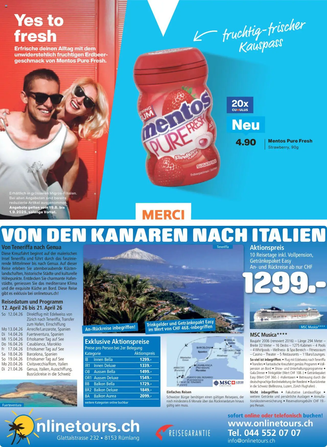 Migros - Magazin ab 18.08.2025 | Seite: 44 | Produkte: Burger