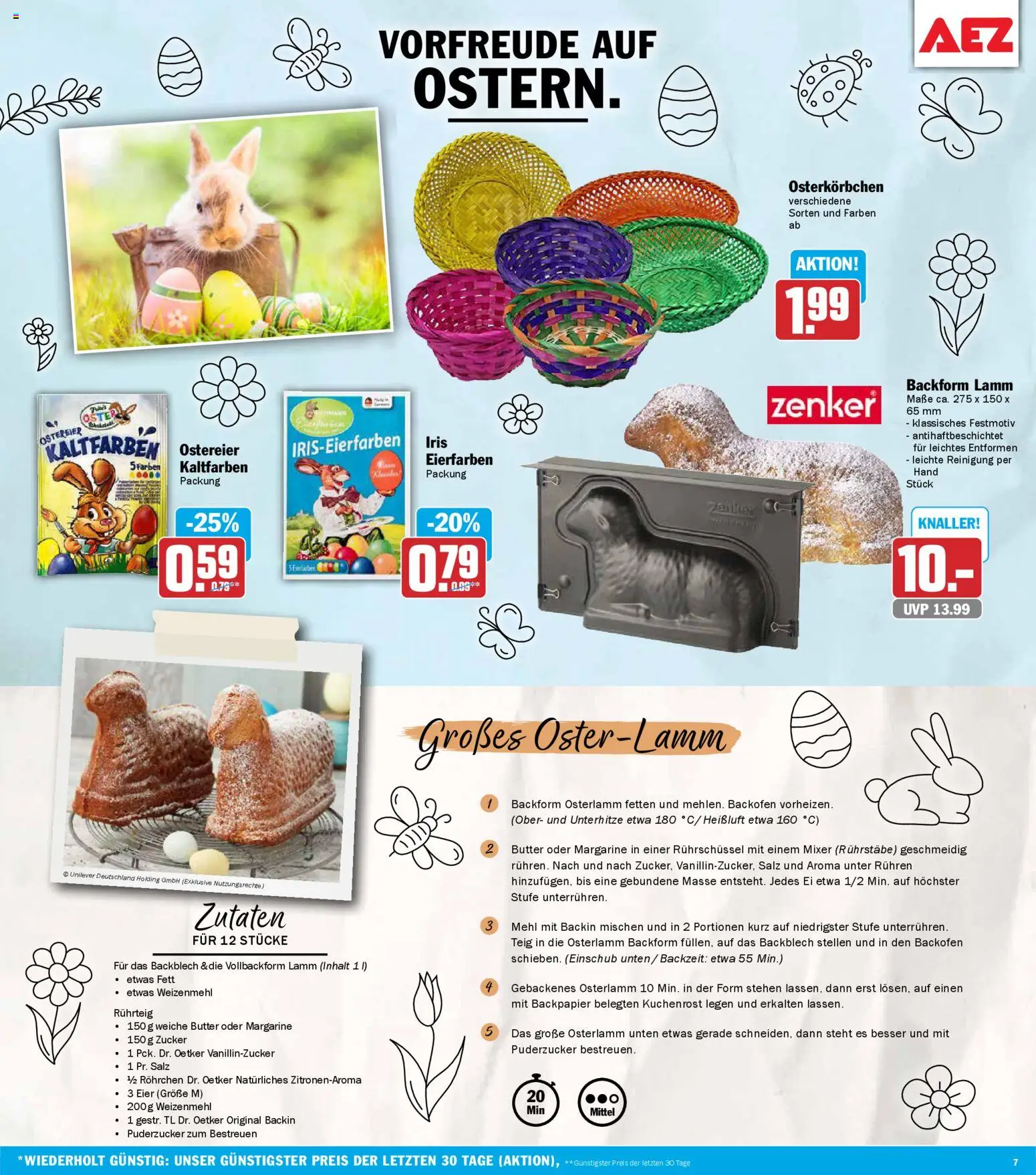 AEZ Prospekt 	 – gültig ab 16.03.2026 | Seite: 7 | Produkte: Mixer, Eier, Weizenmehl, Salz