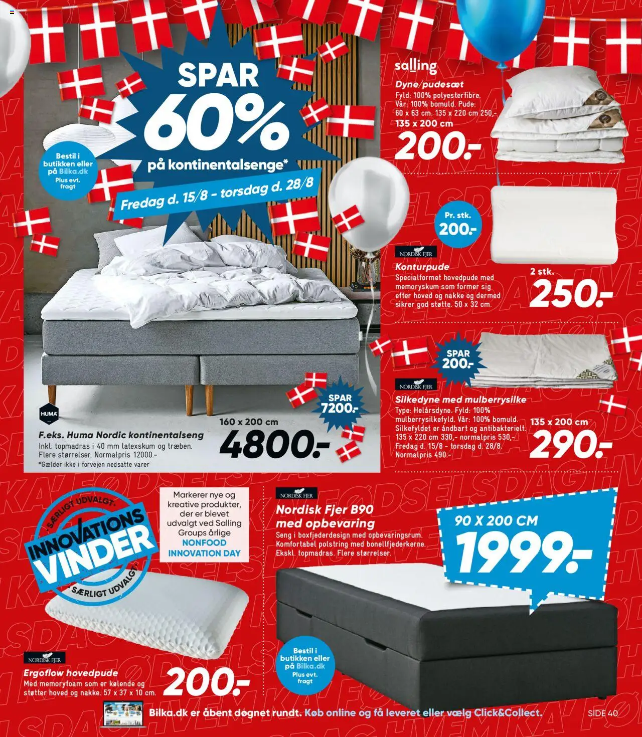 Bilka Tilbudsavis gyldig fra 15.08.2025 | Side: 29 | Produkter: Seng, Pude, Søm