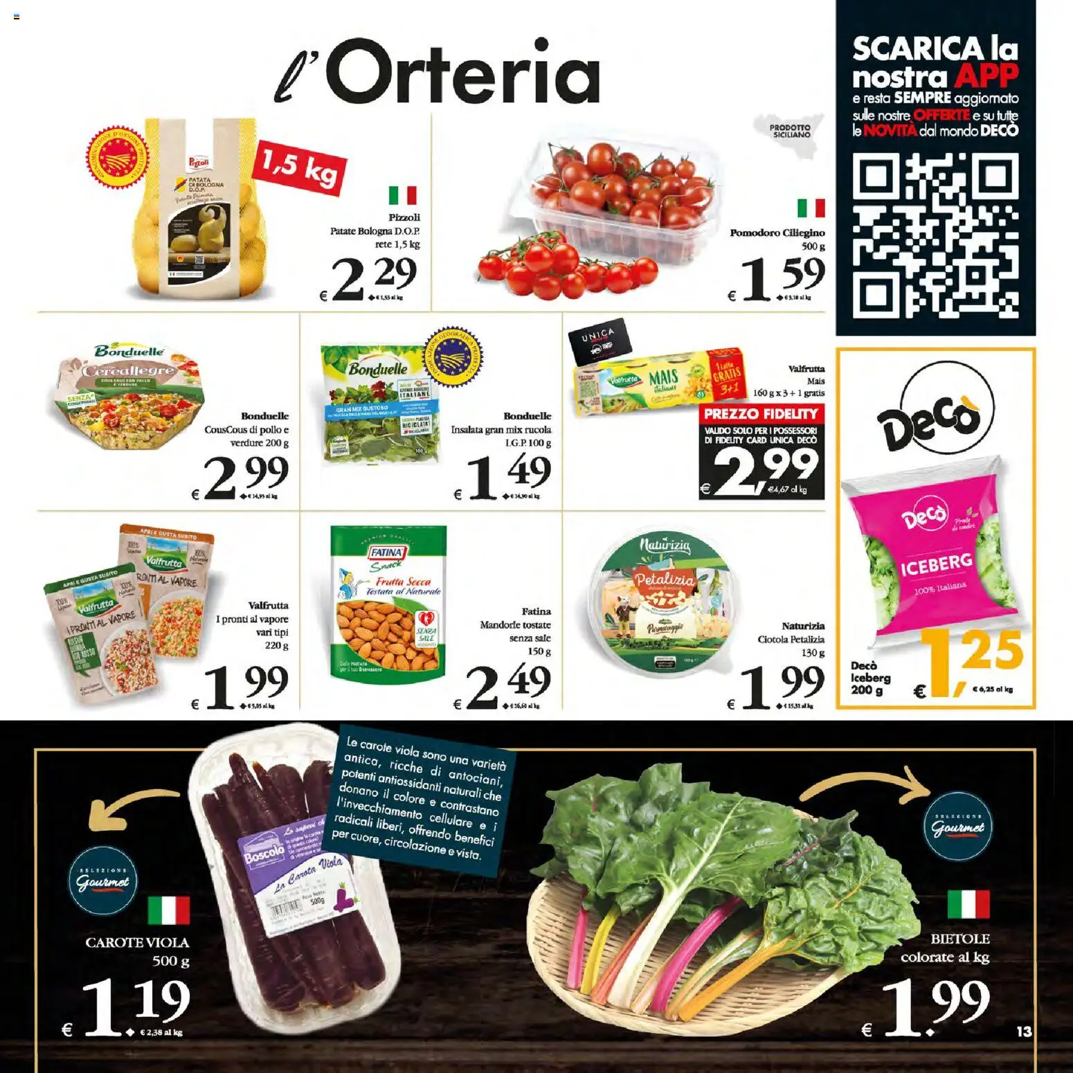 Volantino Decò del 13.01.2026 | Pagina: 13 | Prodotti: Pollo, Carote, Mais, Ciotola