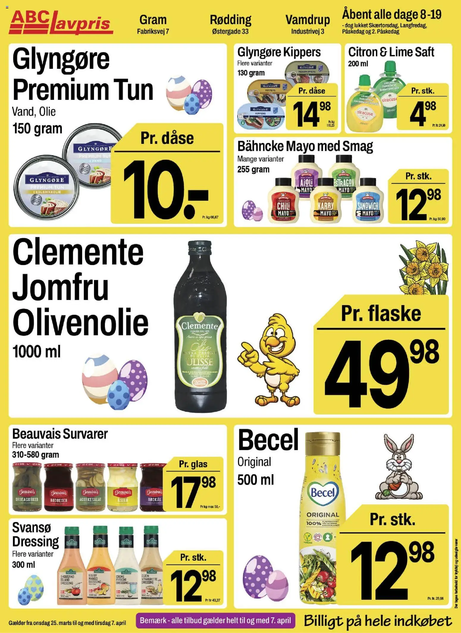 Abc Lavpris tilbudsavis – gyldig fra 25.03.2026 | Side: 10 | Produkter: Rødkål, Lime, Drueagurker, Asier