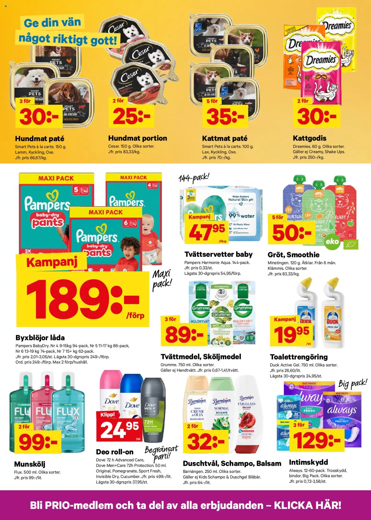 City Gross reklamblad aktuell från 19.01.2026 | Sida: 7 | Produkter: Schampo, Balsam, Galler, Hundmat