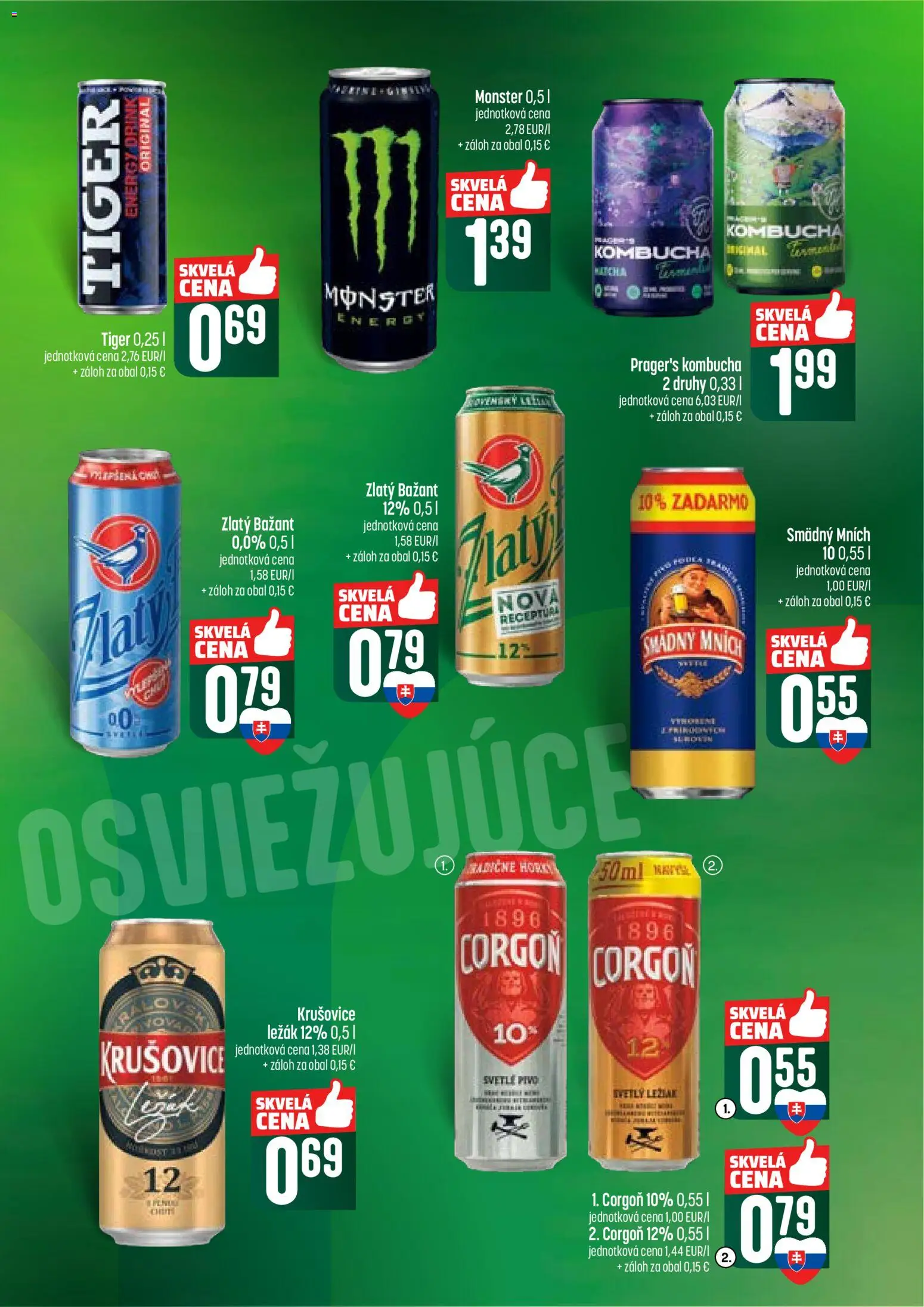 Nové COOP Jednota akcie – leták je platný od 15.01.2026 | Strana: 49 | Produkty: Pivo, Krušovice, Smädný Mních, Corgoň