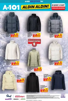 26.02.2026 tarihinden itibaren geçerli olan A101 kataloğu önizlemesi | Sayfa: 19 | Ürünler: Mont