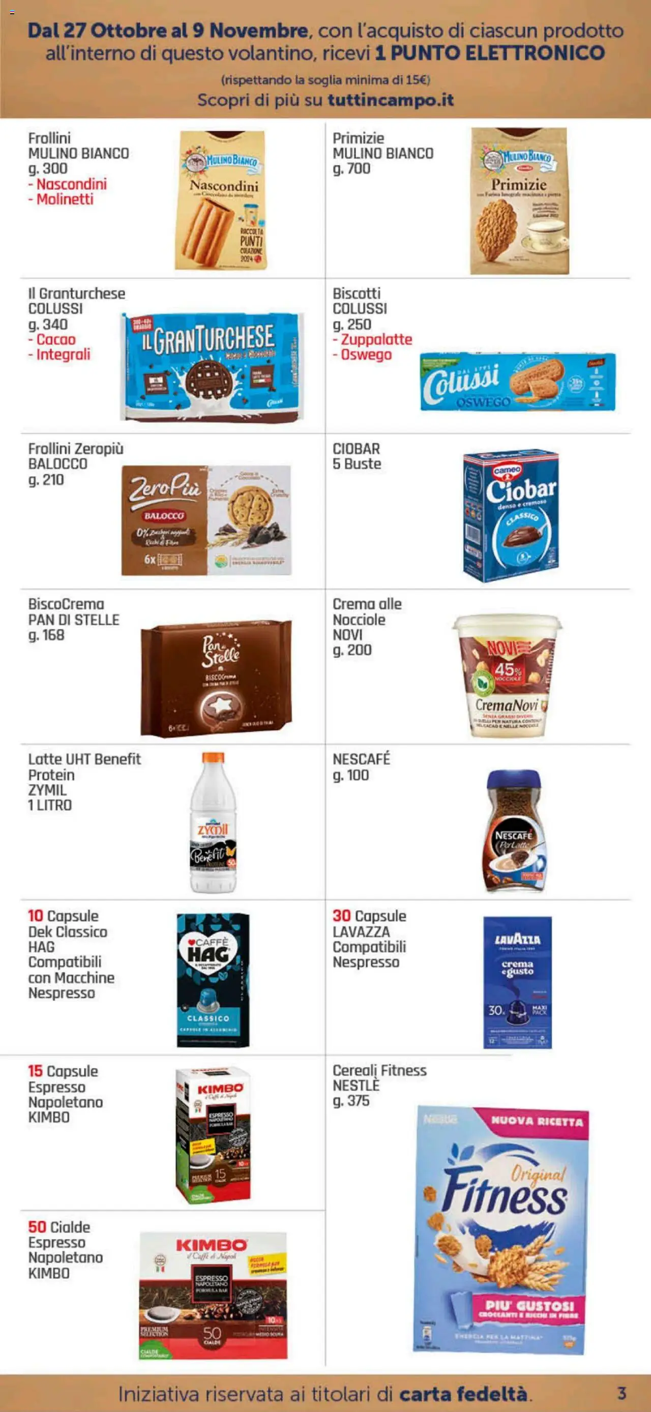 Volantino DOK del 27.10.2025 | Pagina: 3 | Prodotti: Caffè, Nocciole, Cacao, Lavazza