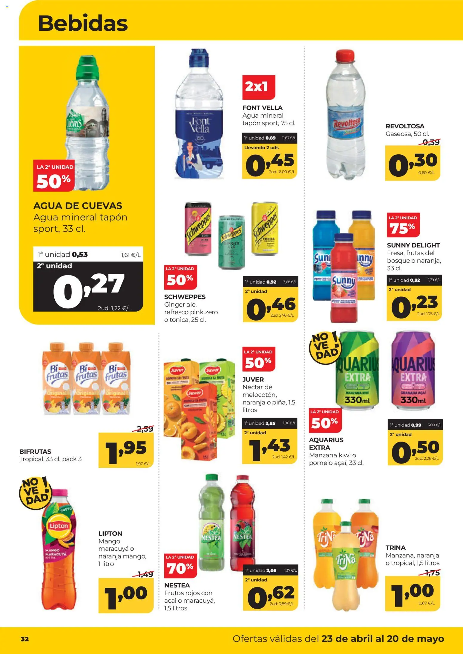 Alimerka folleto Asturias │ válido desde el 23.04.2026 | Página: 32 | Productos: Kiwi, Manzana, Ρούτερ, Néctar