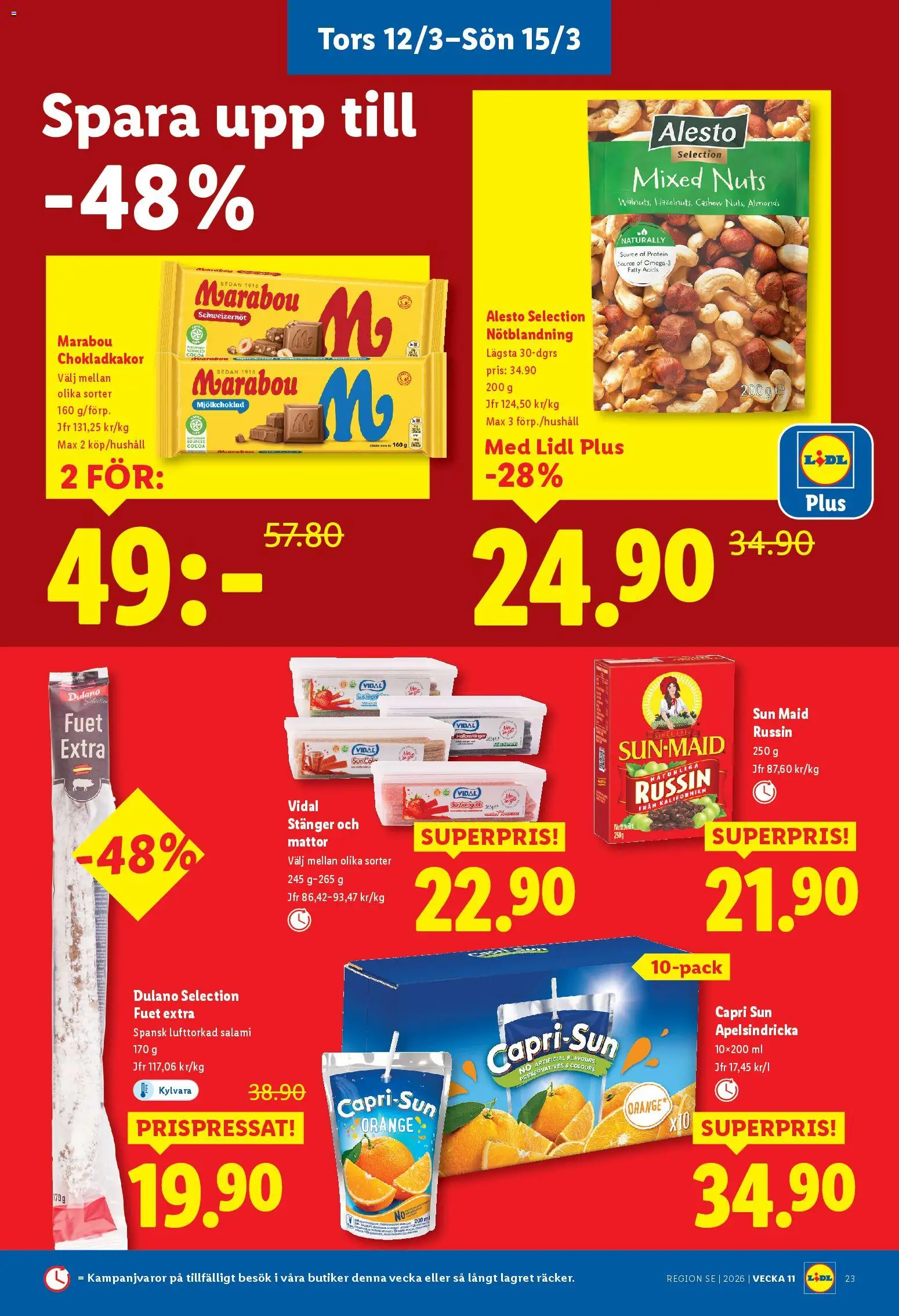 Lidl reklamblad aktuell från 09.03.2026 | Sida: 29 | Produkter: Salami