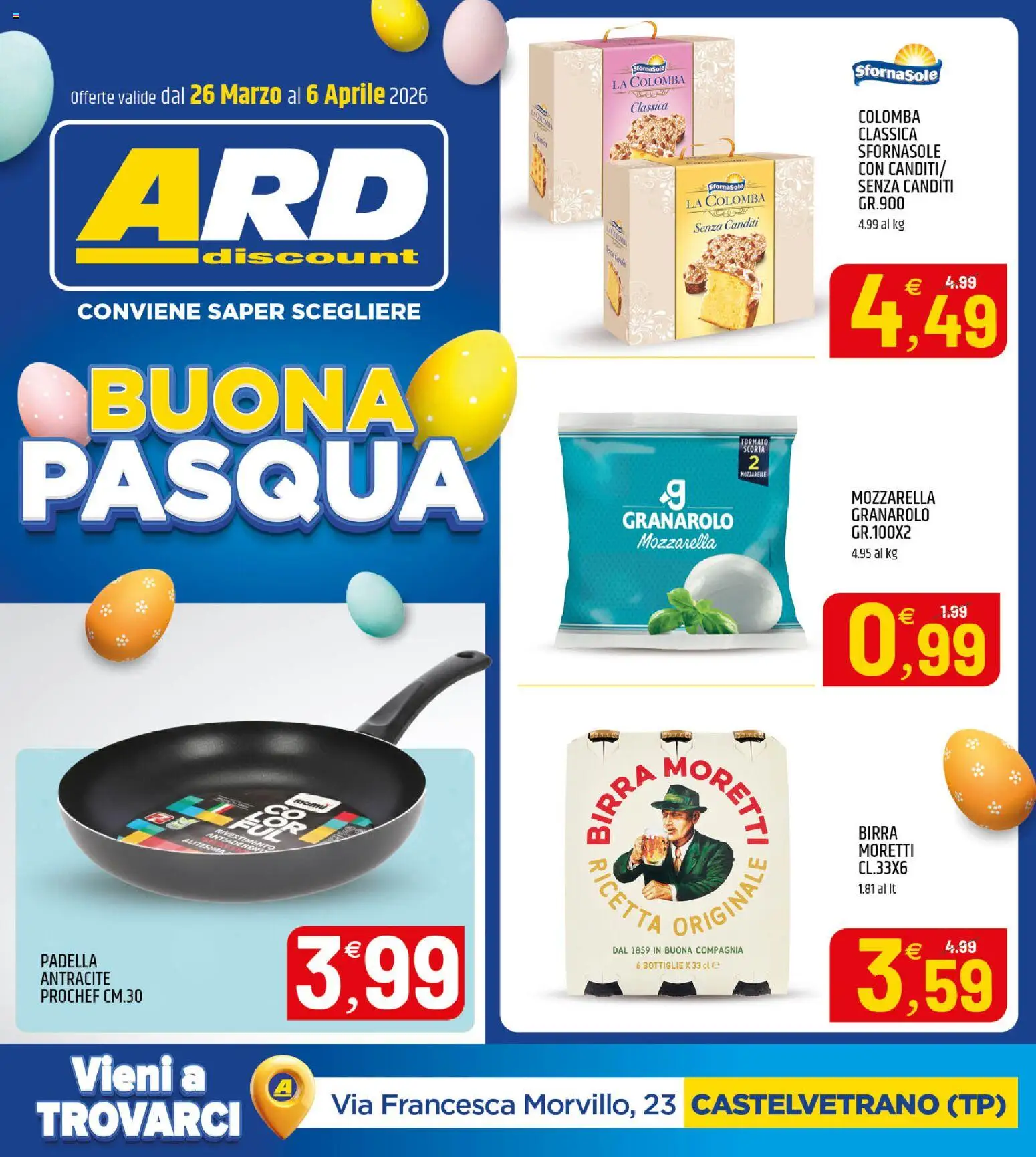 Volantino ARD Discount del 24.03.2026 | Pagina: 32 | Prodotti: Birra, Mozzarella, Padella
