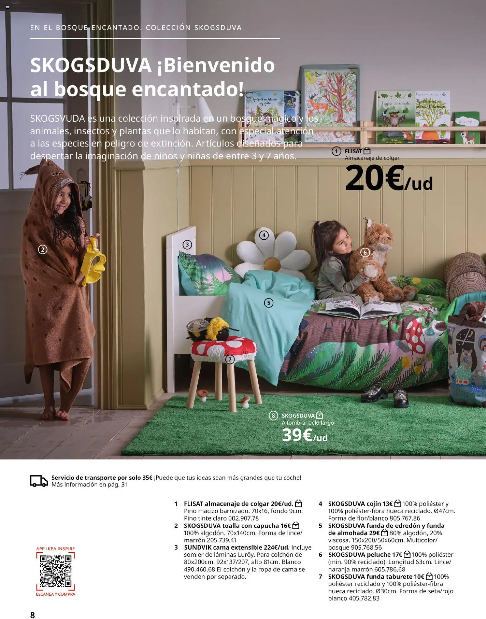 Catálogo IKEA Juguetes │ válido desde el 02.12.2025 | Página: 8 | Productos: Taburete, Funda, Κασέρι, Cojín