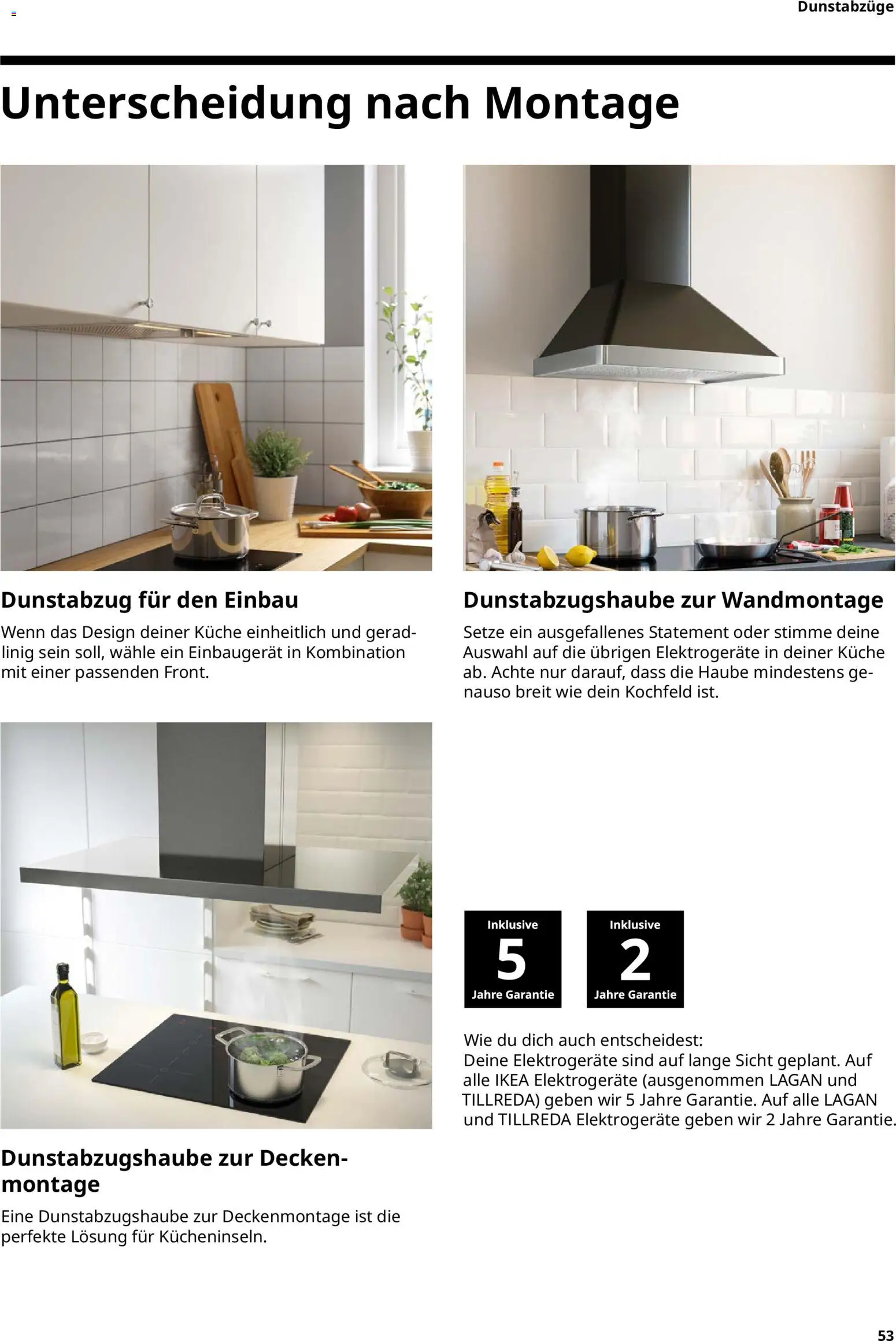 Ikea Elektrogeräte – gültig ab 02.01.2026 | Seite: 53 | Produkte: Küche, Kochfeld, Dunstabzug