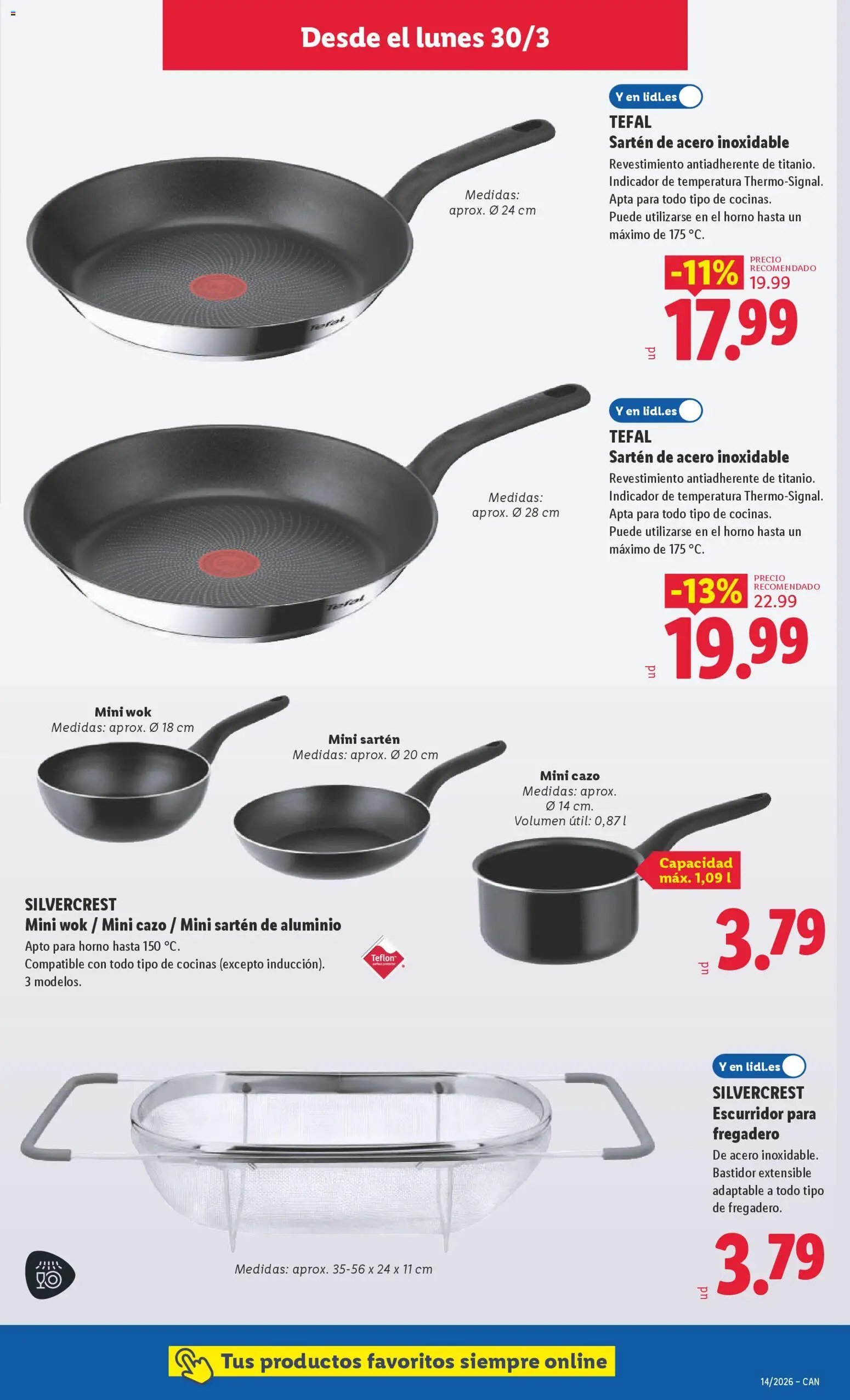 Lidl folleto de bazar │ válido desde el 30.03.2026 | Página: 7 | Productos: El horno, Fregadero, Pan, Horno