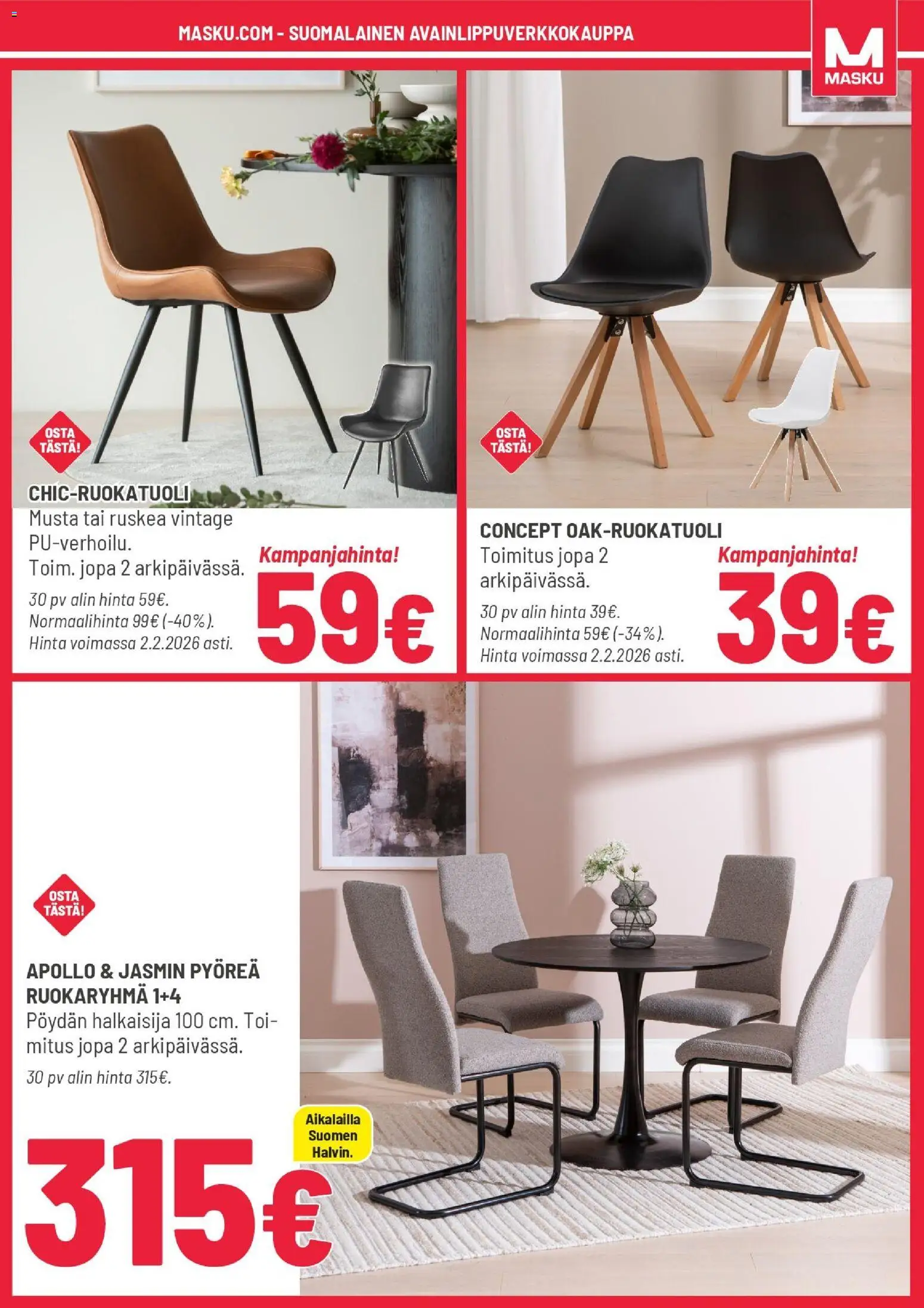 Masku tarjoukset – voimassa 27.01.2026 alkaen | Sivu: 13 | Tuotteet: Ruokaryhmä