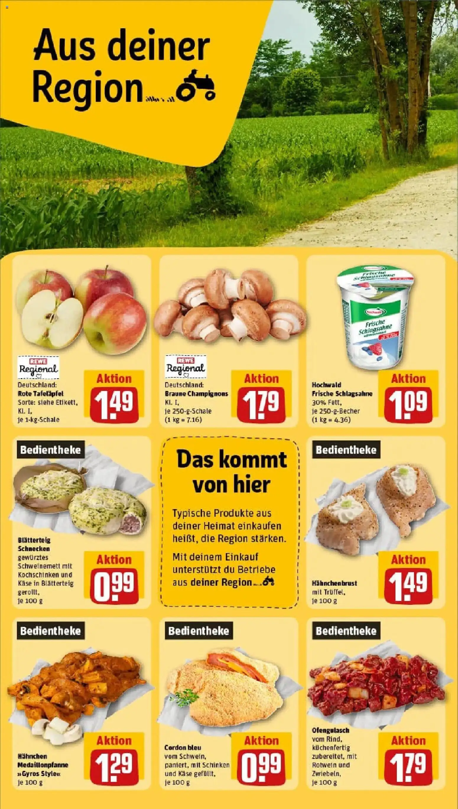 Rewe prospekt Lebach	 – gültig ab 26.01.2026 | Seite: 20 | Produkte: Schlagsahne, Rotwein, Gyros, Hahnchenbrust