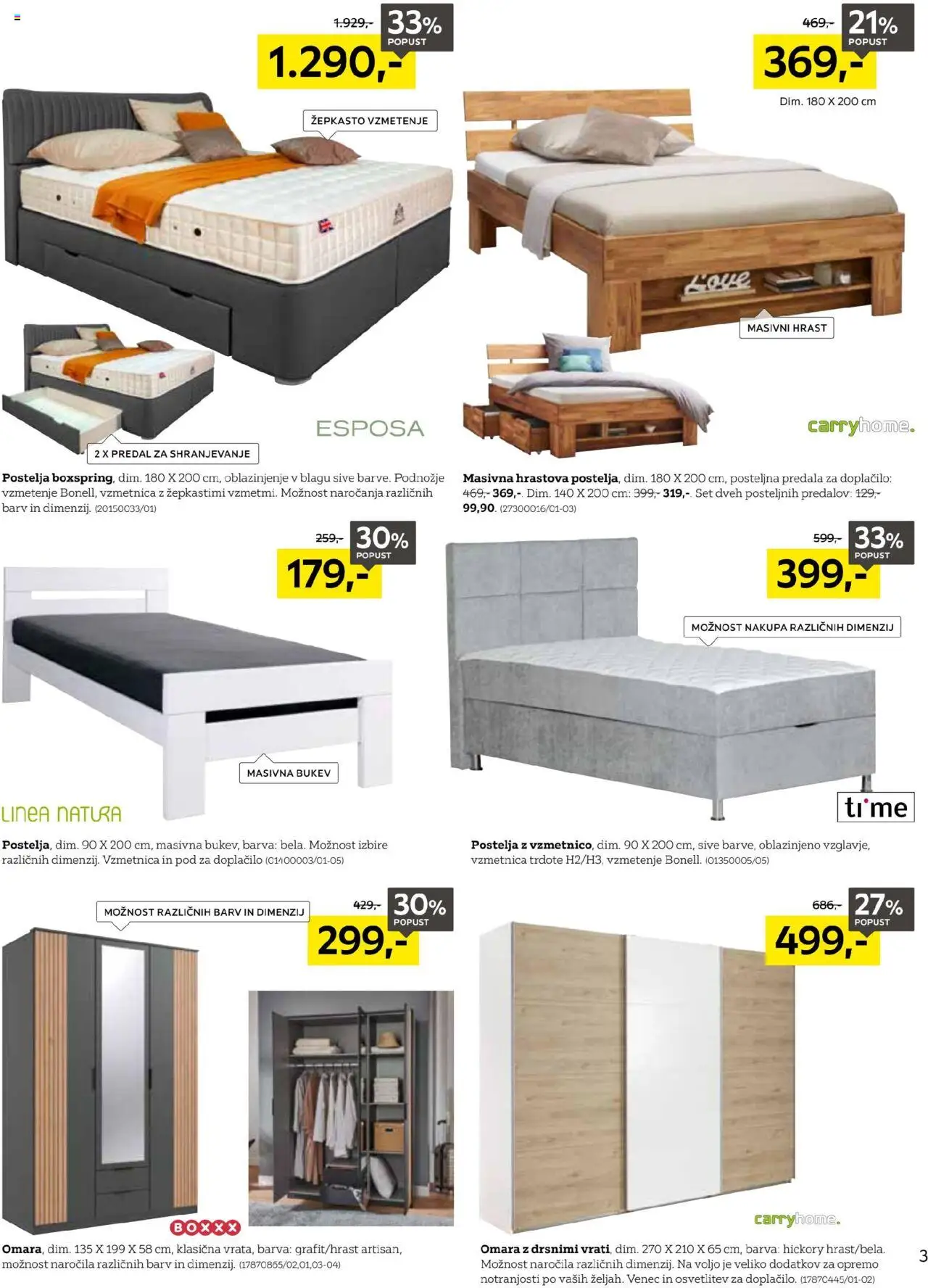 XXXL Lesnina katalog začetek novega poglavja │ velja od 19.08.2025 | Stran: 3 | Izdelki: Postelja, Vzmetnica, Omara, Barva