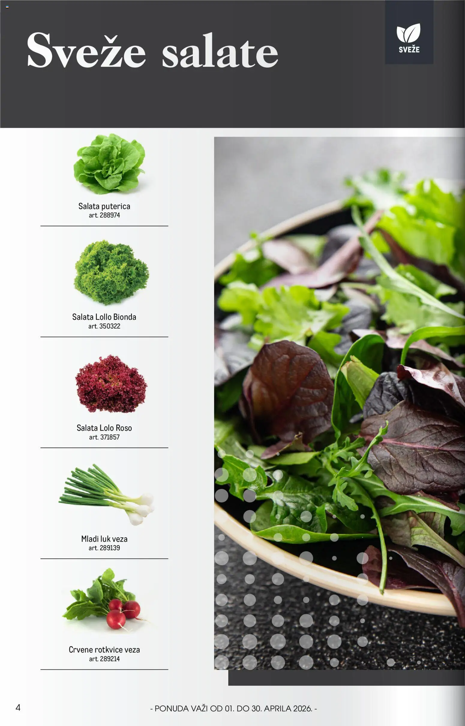 Metro katalog - važi od 01.04.2026 | Strana: 4 | Proizvode: Salata
