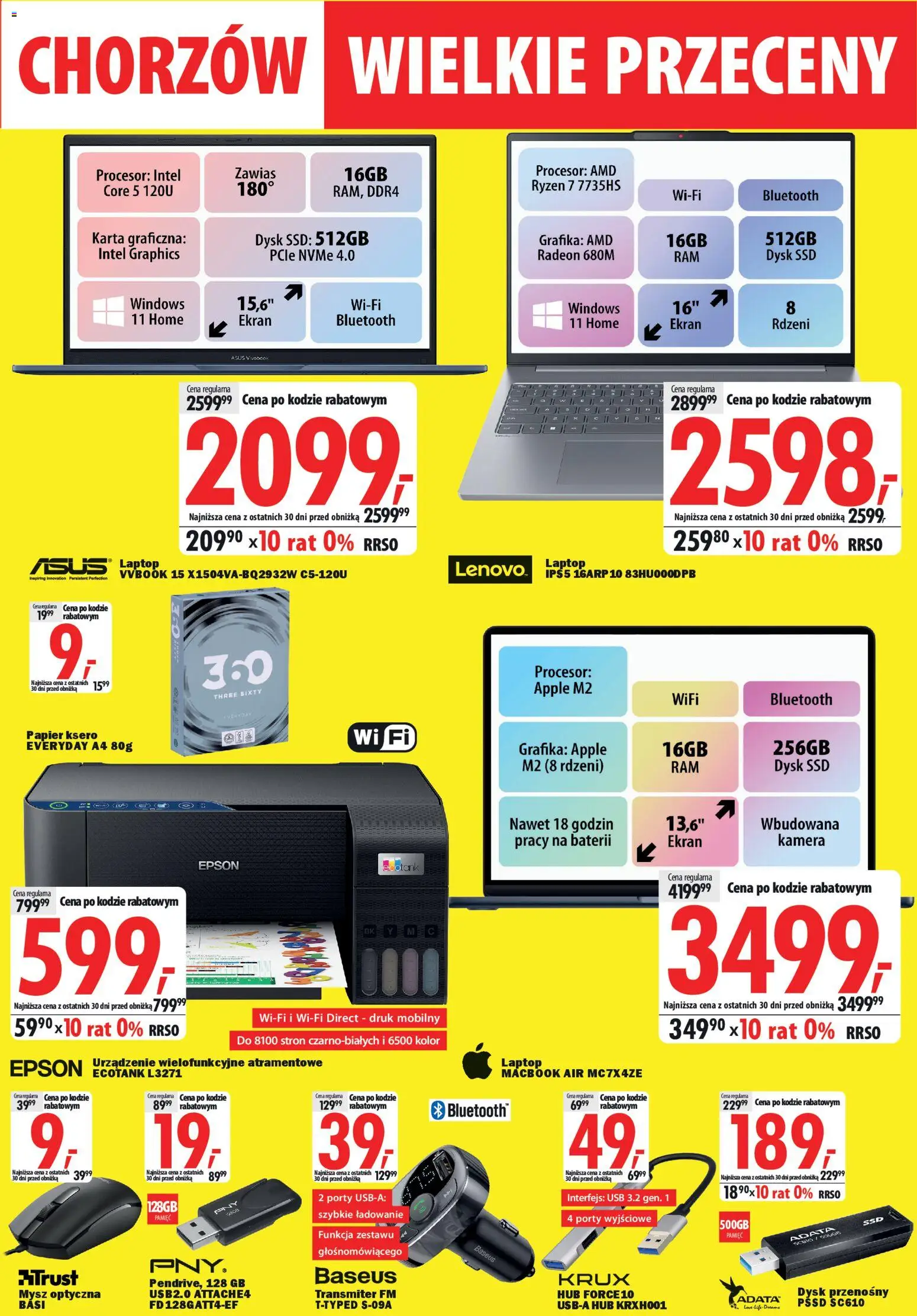 Mediaexpert Gazetka - Wielkie przeceny Chorzów od 29.01.2026 | Strona: 5 | Produkty: Karta, Mysz, Dysk, Papier ksero