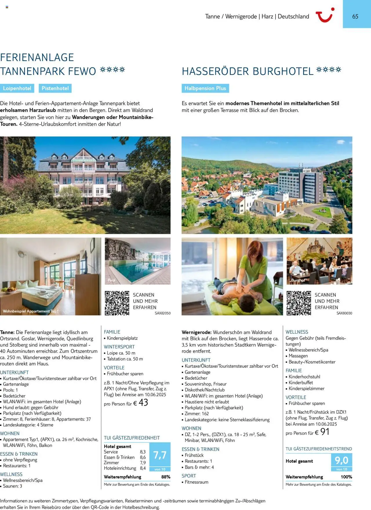 TUI Prospekt 	 – gültig ab 01.11.2024 | Seite: 65 | Produkte: Mountainbike, Föhn, Hasseröder