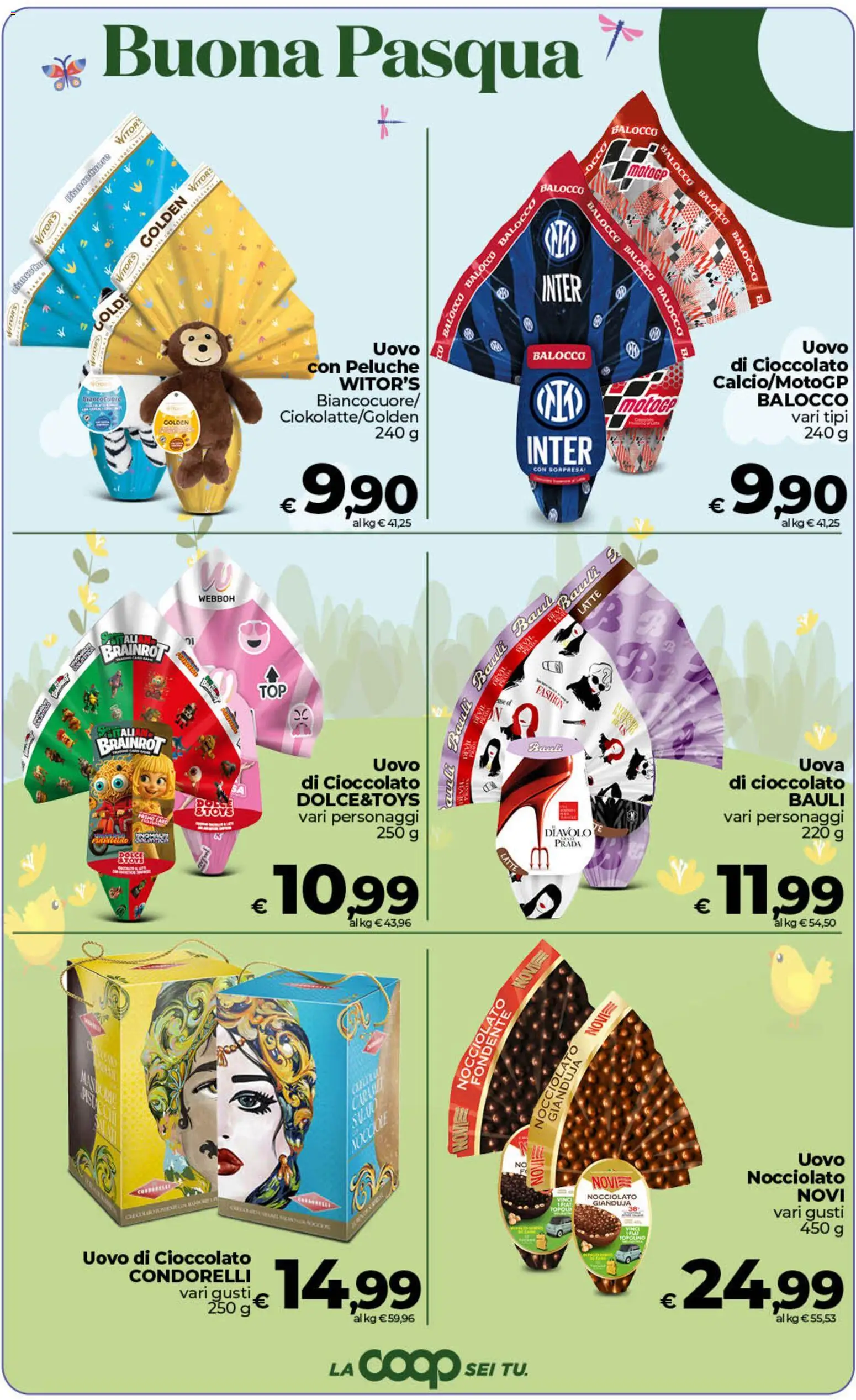 Volantino COOP del 26.03.2026 | Pagina: 5 | Prodotti: Peluche, Uova, Cioccolato, Latte
