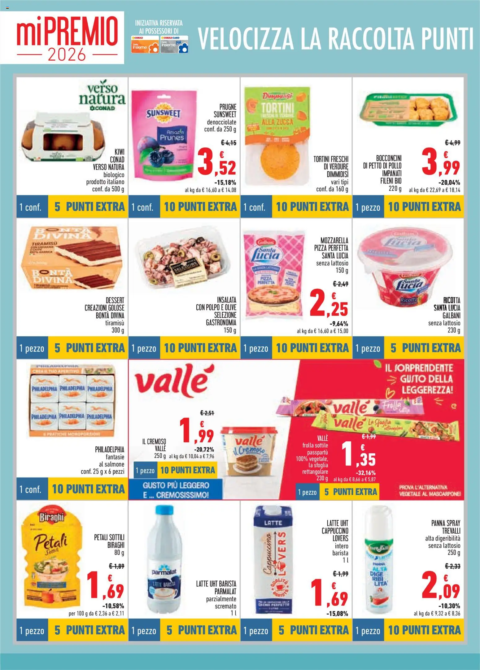 Volantino Conad del 29.01.2026 | Pagina: 10 | Prodotti: Petto di Pollo, Pizza, Insalata, Zucca