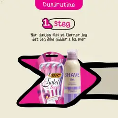 Forhåndsvisning av Normal Dusjrutine gyldig fra 11.03.2026