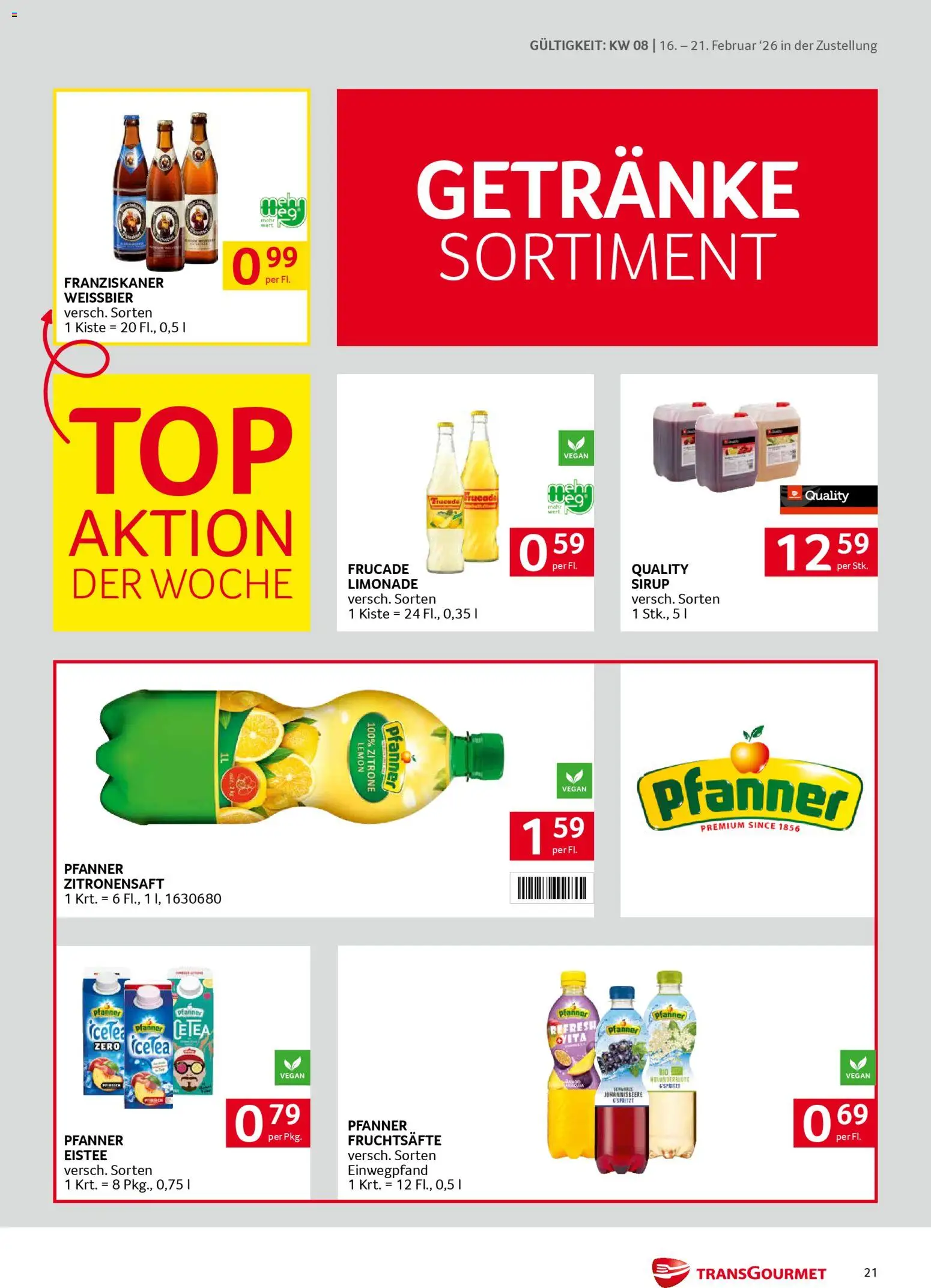 Transgourmet Zustellaktion gültig ab 16.02.2026 | Seite: 21