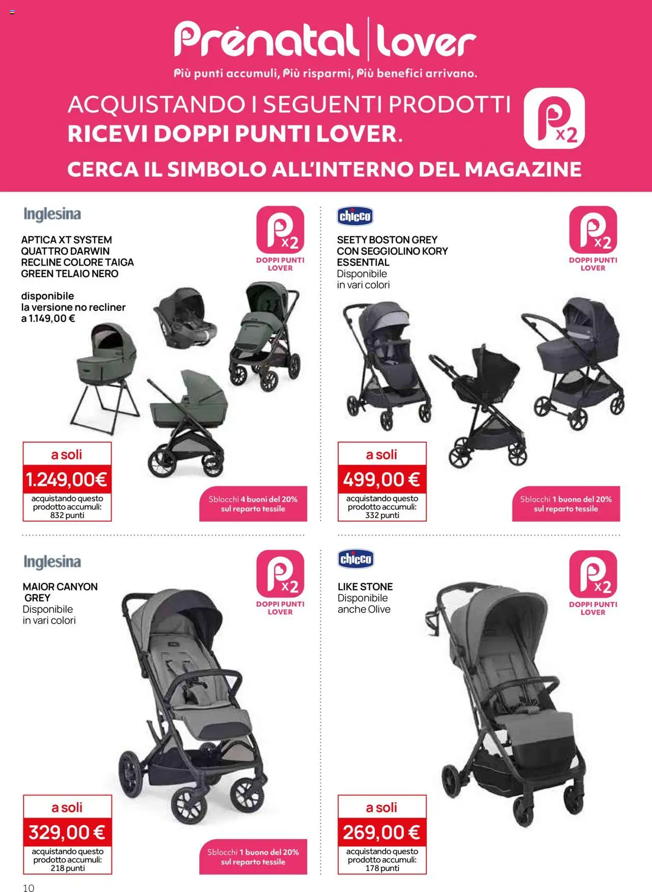 Volantino Prenatal del 21.08.2025 | Pagina: 10 | Prodotti: Olive, Seggiolino