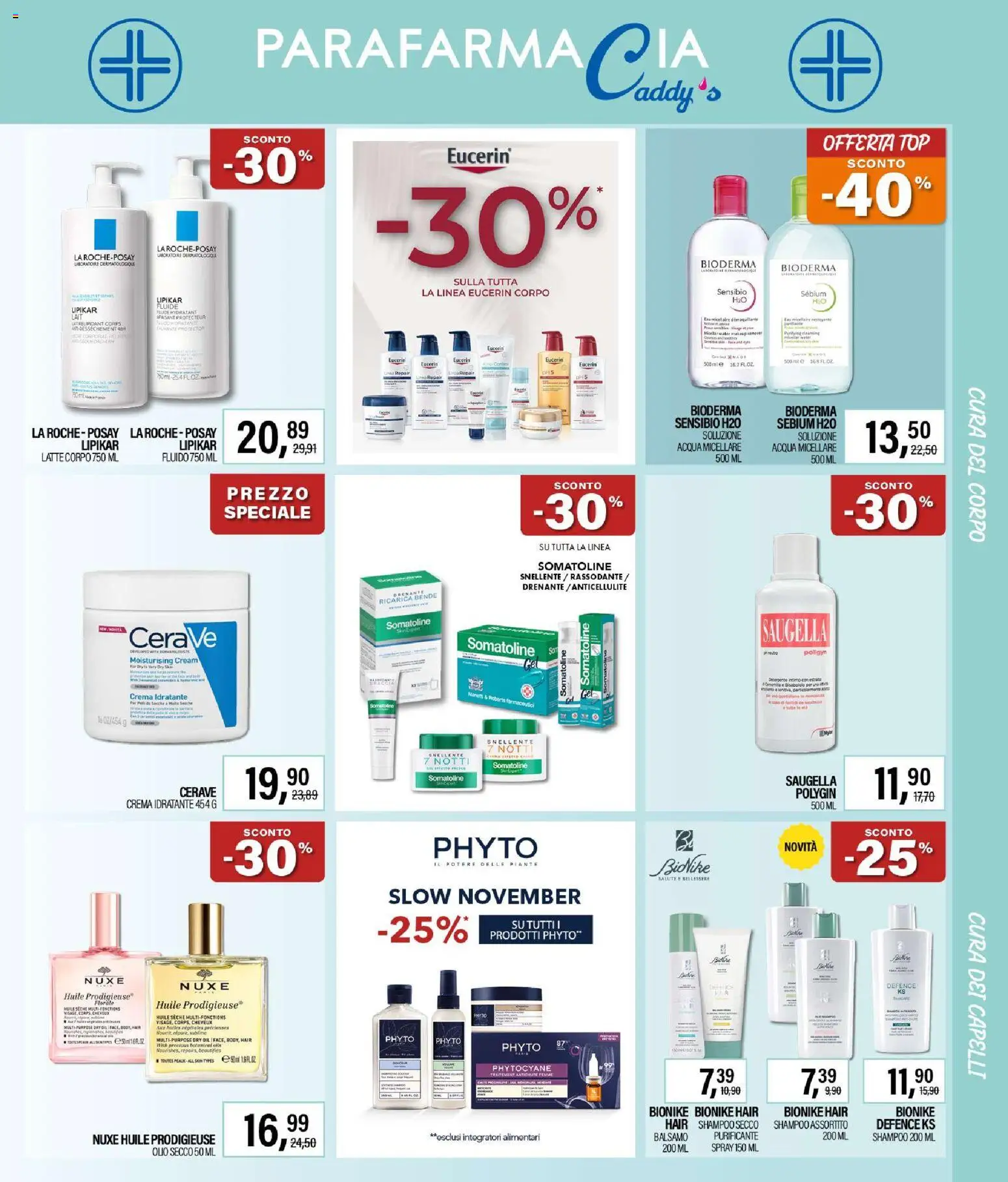 Volantino Caddy's del 23.10.2025 | Pagina: 17 | Prodotti: Acqua micellare, Acqua, Bende, Olio