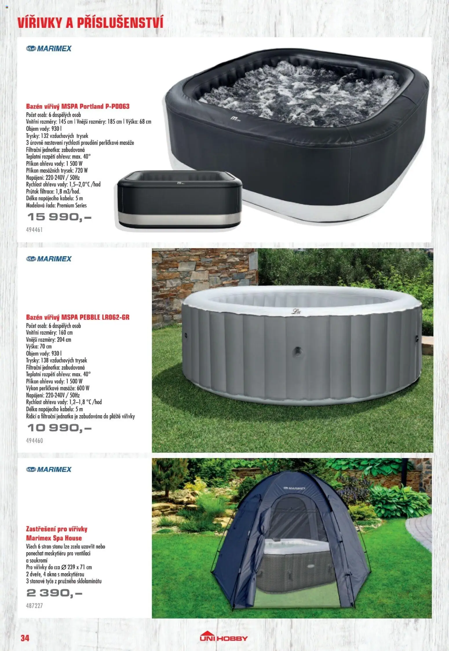 Uni Hobby katalog - Nábytek, grily a bazény 2026 od 10.04.2026 | Strana: 34 | Produkty: Bazén