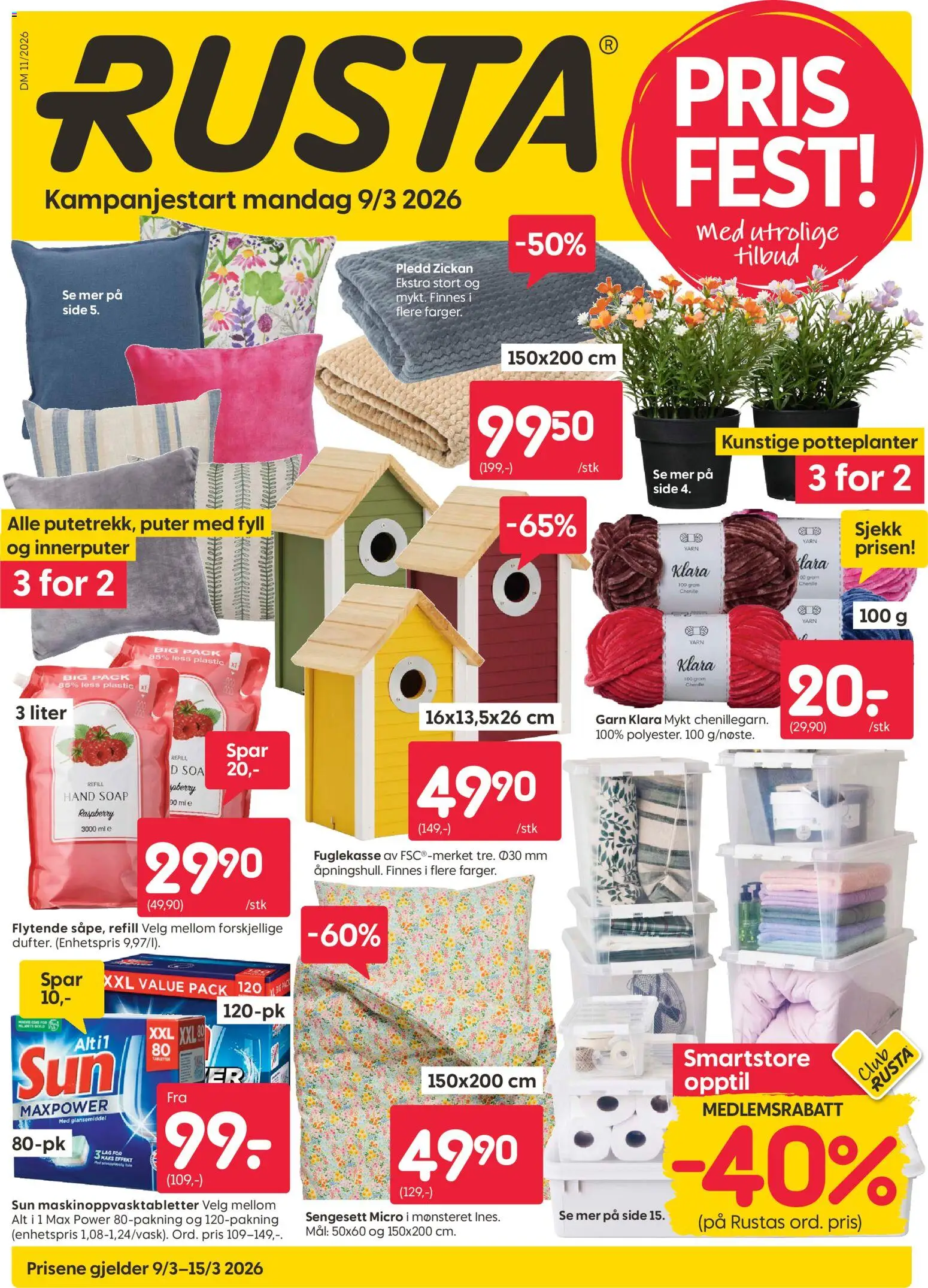 {H1} | Side: 1 | Produkter: Pledd, Суміш дитяча