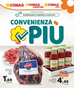 Anteprima del volantino Conad Convenienza Più Campania catalogo valido a partire dal 23.07.2025