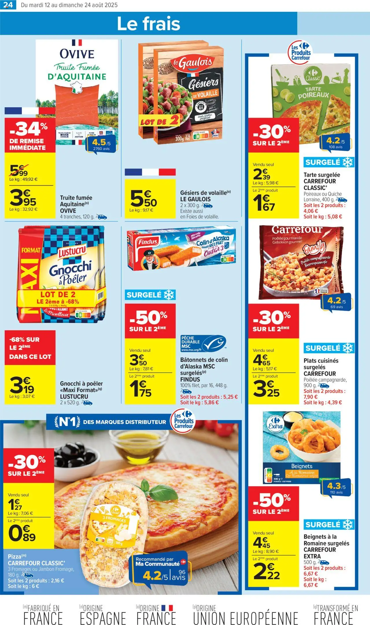  | Page: 26 | Produits: Pêche, Volaille, Truite fumée, Poireaux