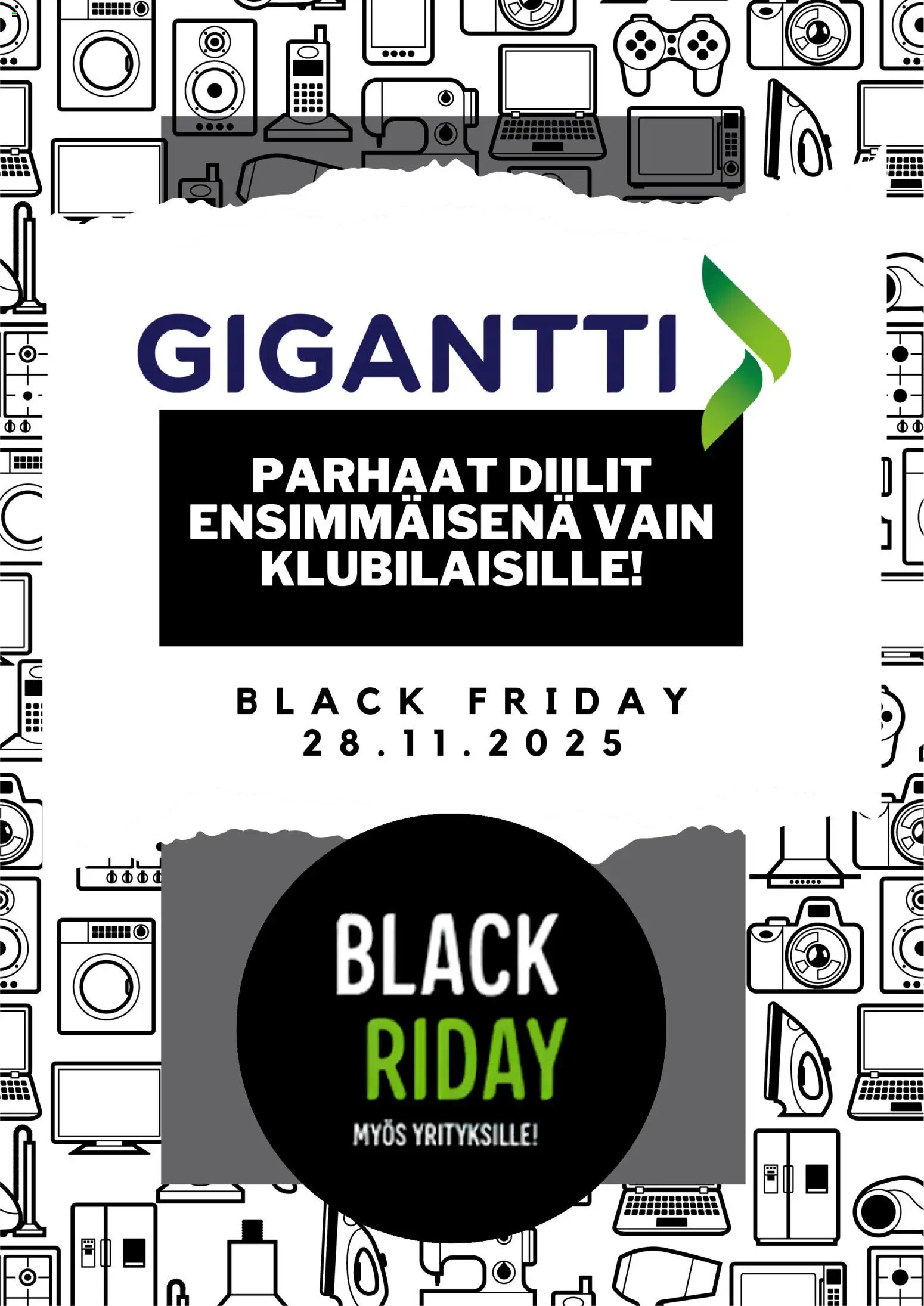 Gigantti - Black Friday ennakkoilmoitus – voimassa 04.11.2025 alkaen | Sivu: 1