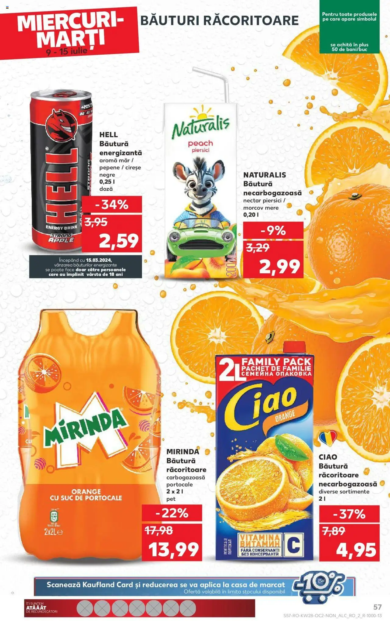 Catalog Kaufland - Bucureşti – valabil de la 09.07.2025 | Pagină: 57 | Produse: Apple, Suc, Portocale, Cireșe