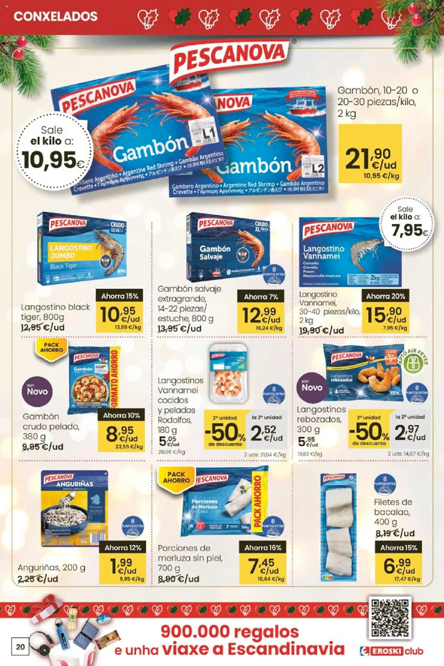 Eroski - Navidad  │ válido desde el 18.12.2025 | Página: 20 | Productos: Langostino