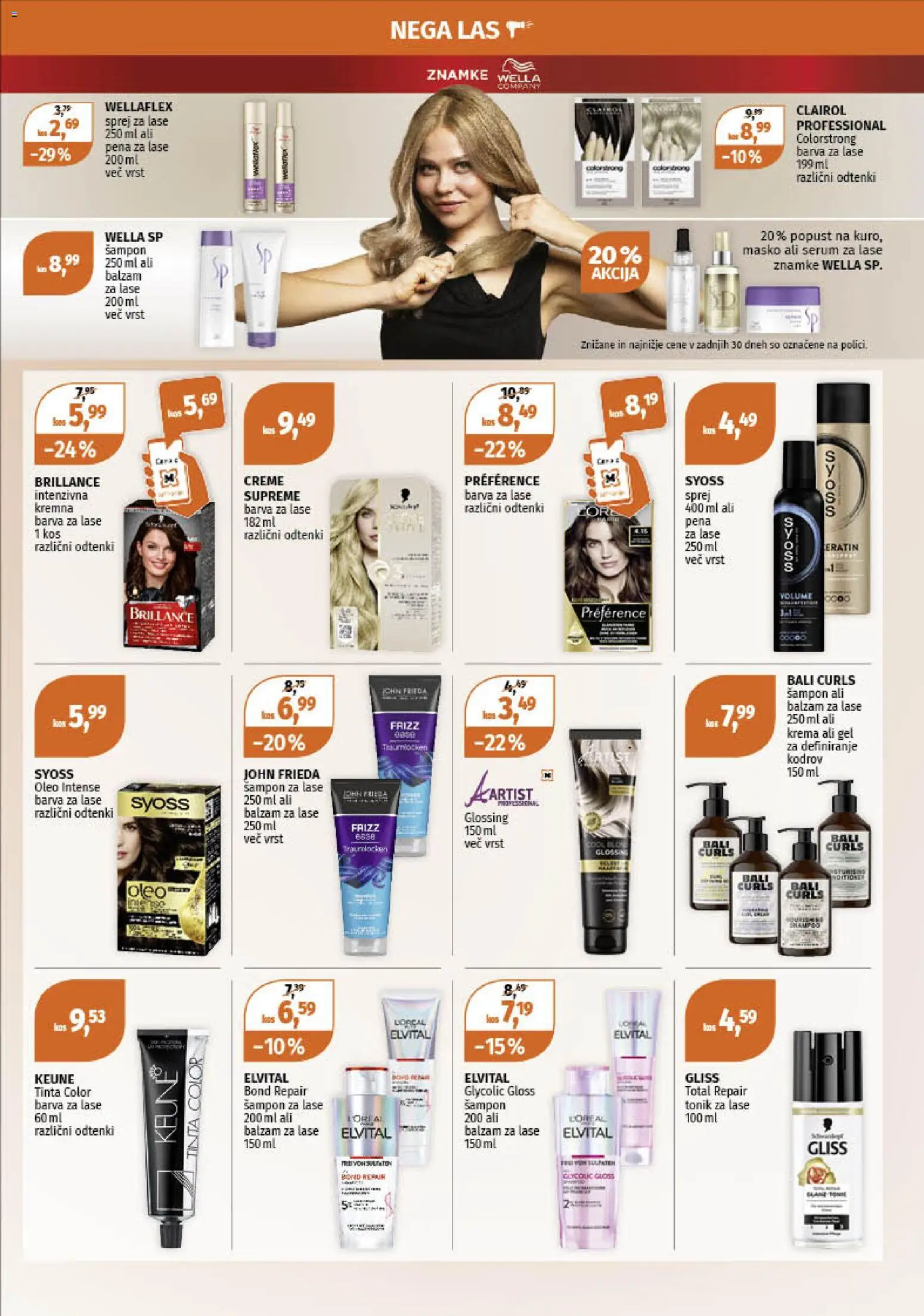 Novi Müller katalog ponudbe – veljaven od 15.12.2025 | Stran: 5 | Izdelki: Sprej za lase, Kos, Balzam za lase, Barva