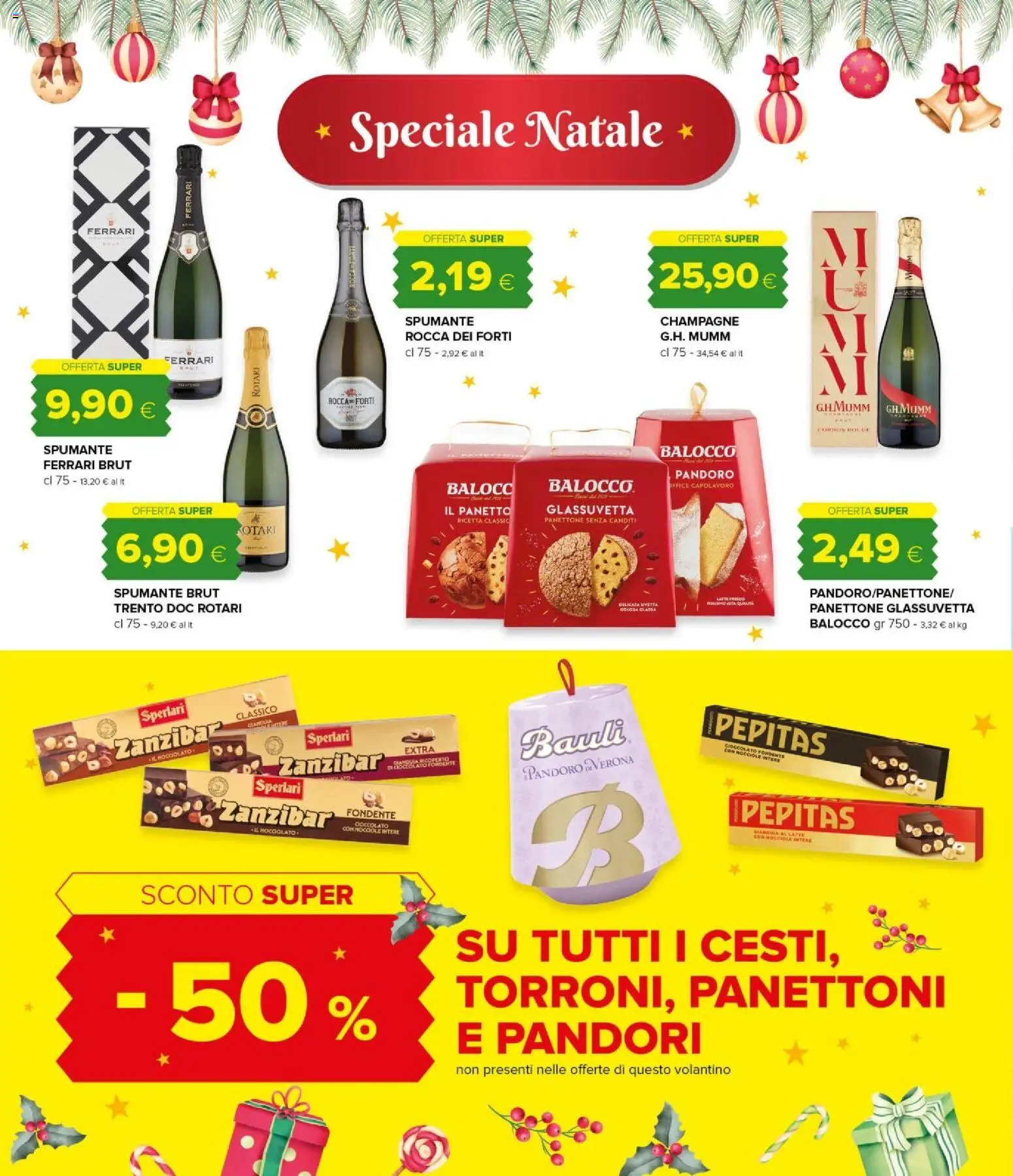 Volantino Oasi del 18.12.2025 | Pagina: 8 | Prodotti: Nocciole, Pandoro, Panettone, Spumante
