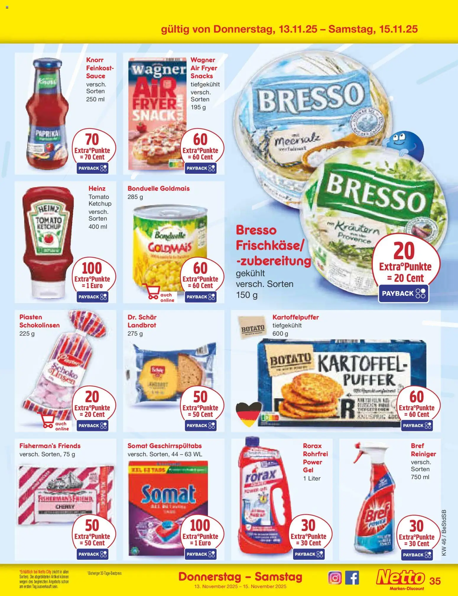 Netto Marken-Discount Prospekt 	 – gültig ab 10.11.2025 | Seite: 43 | Produkte: Heinz ketchup, Bresso, Paprika, Ketchup