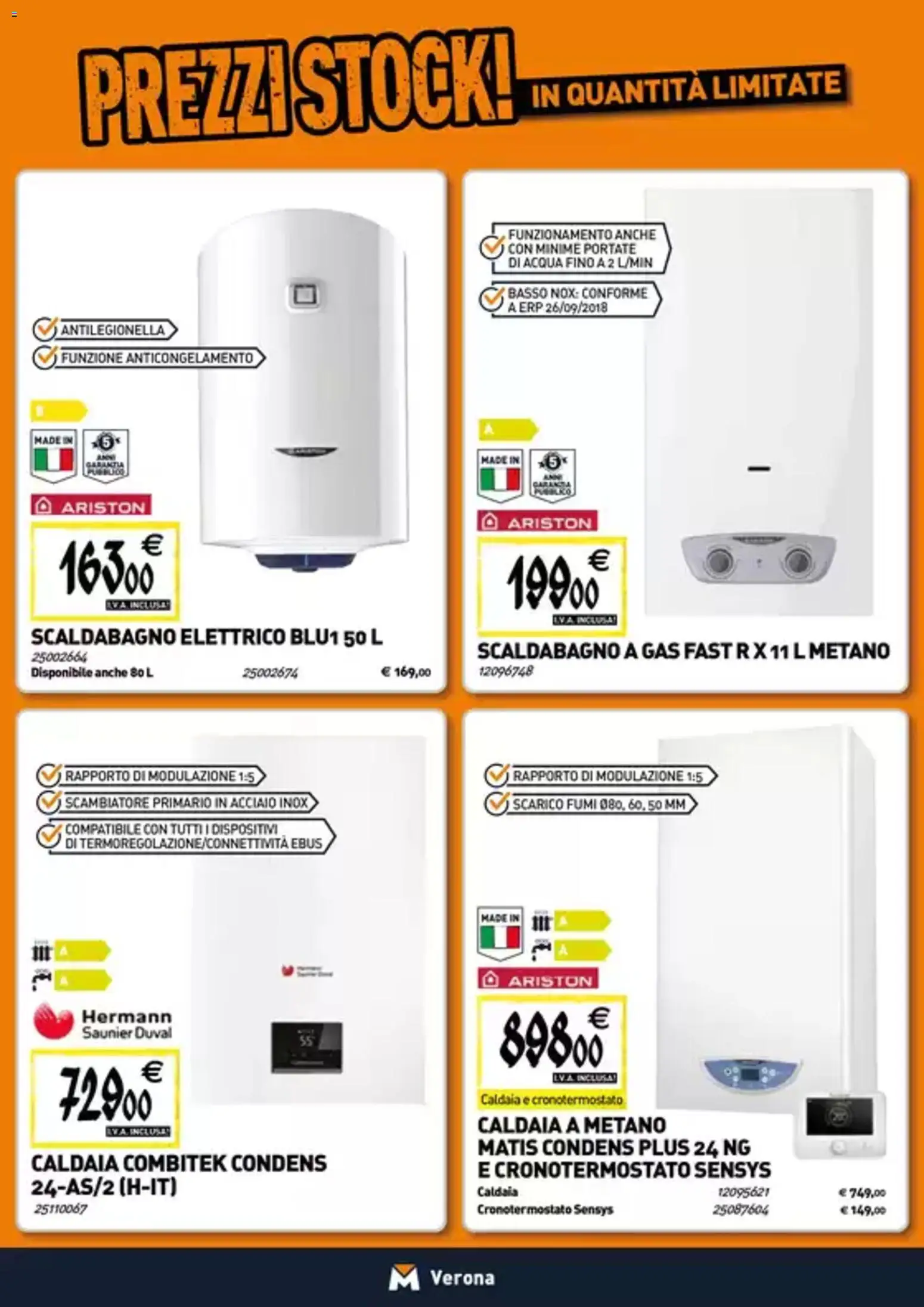 Volantino TECNOMAT del 22.01.2026 | Pagina: 7 | Prodotti: Scaldabagno, Caldaia, Acqua