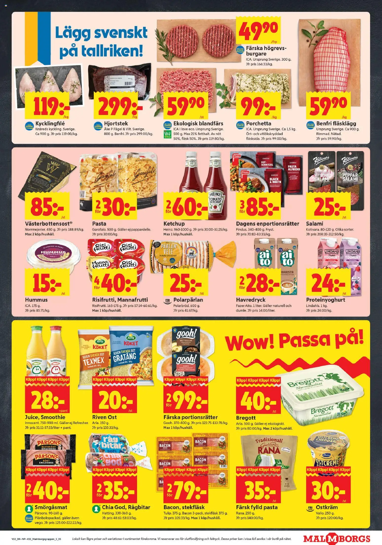 ICA Kvantum reklamblad aktuell från 02.03.2026 | Sida: 5 | Produkter: Köttbullar, Bregott, Yoghurt, Fläsk