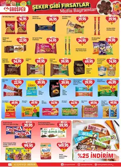 13.03.2026 tarihinden itibaren geçerli olan Grosper kataloğu önizlemesi | Sayfa: 11 | Ürünler: Şeker, Badem, Yulaf, Tablet