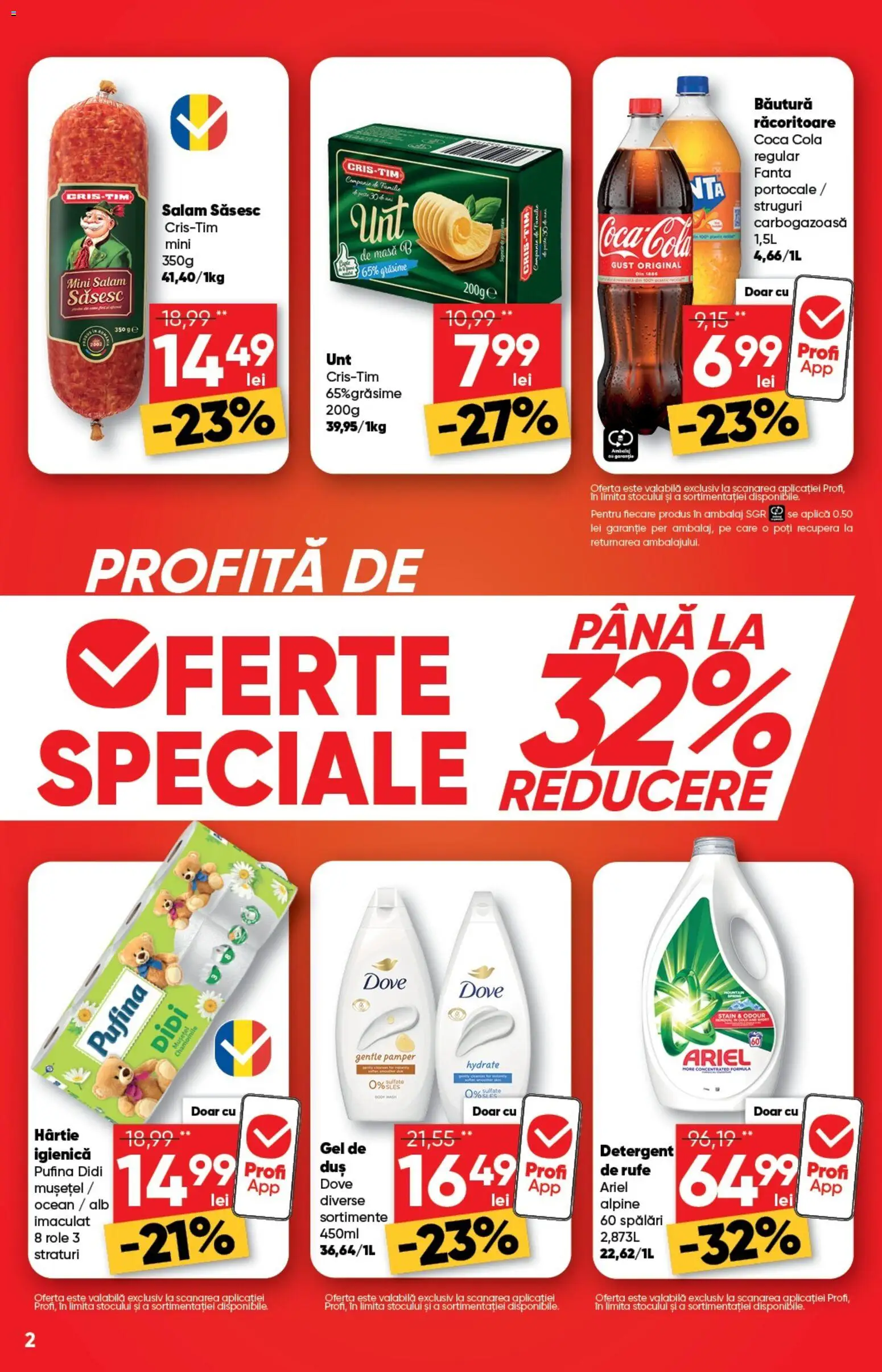 Noul catalog Profi – valabil de la 04.03.2026 | Pagină: 2 | Produse: Struguri, Role, Portocale, Detergent