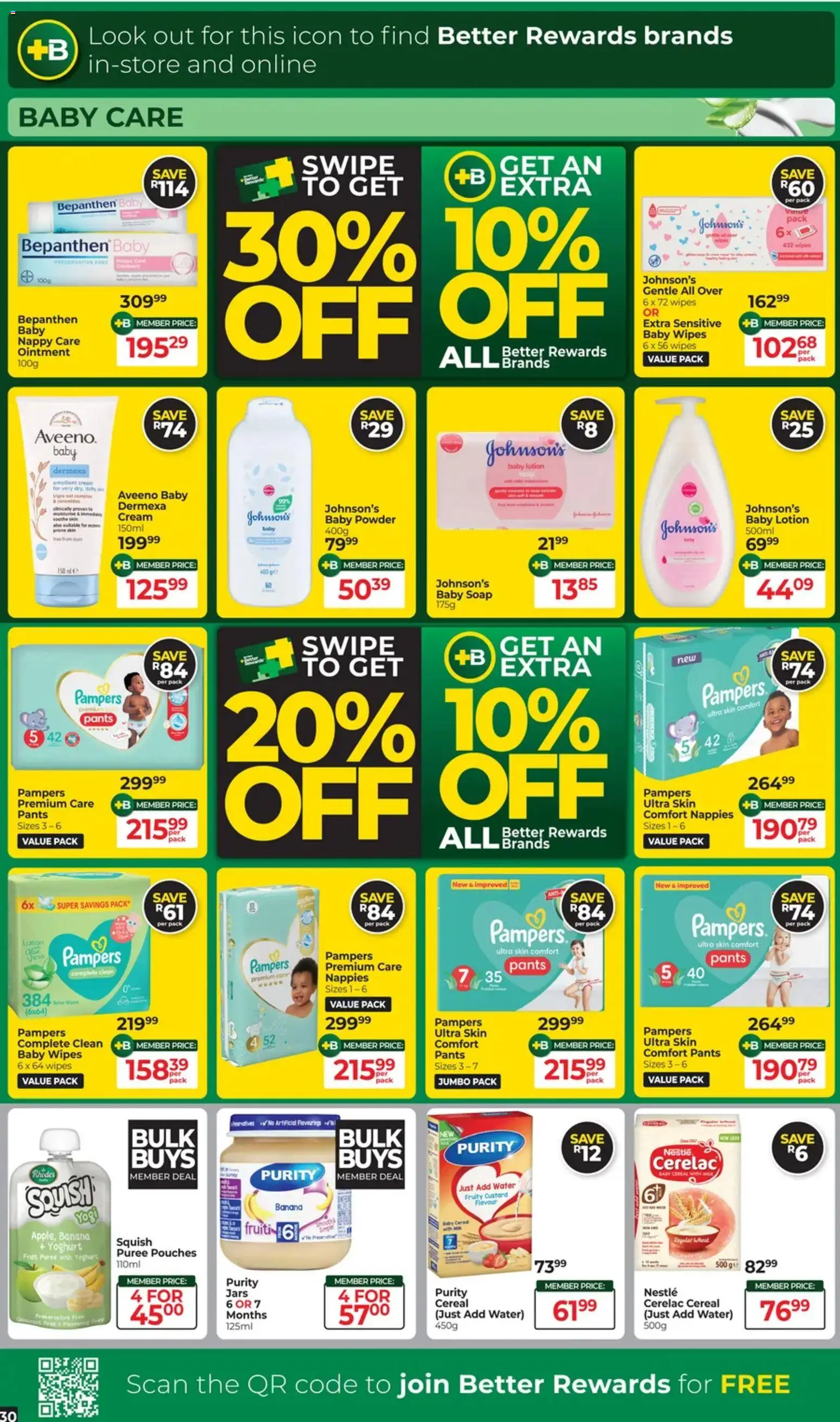 New Dis-Chem catalogue – valid from 18.11.2025 | Page: 30 | Products: Custard, Yoghurt, Powder, Fruit